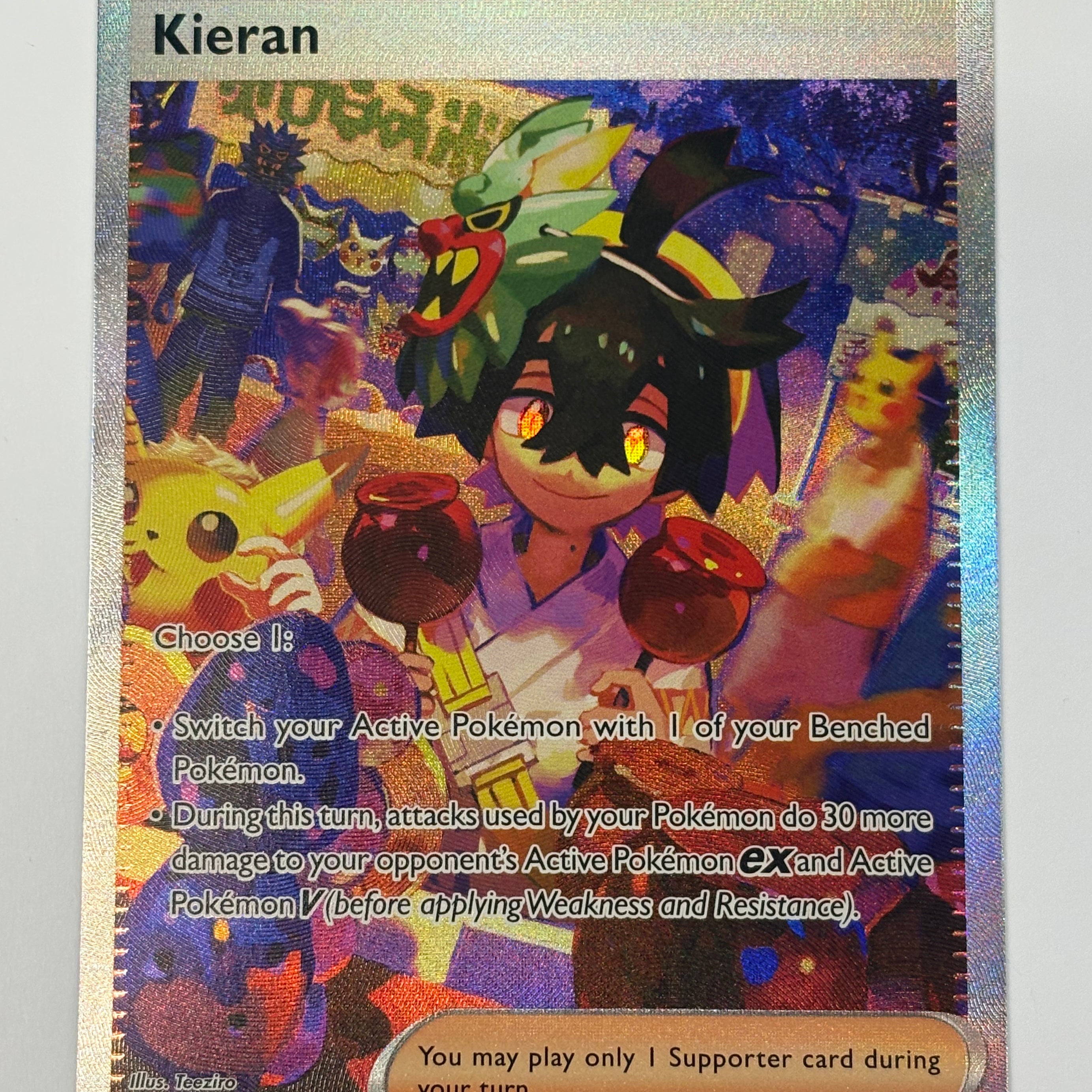 Pokémon TCG - Twilight Masquerade Kieran 218/167 NM