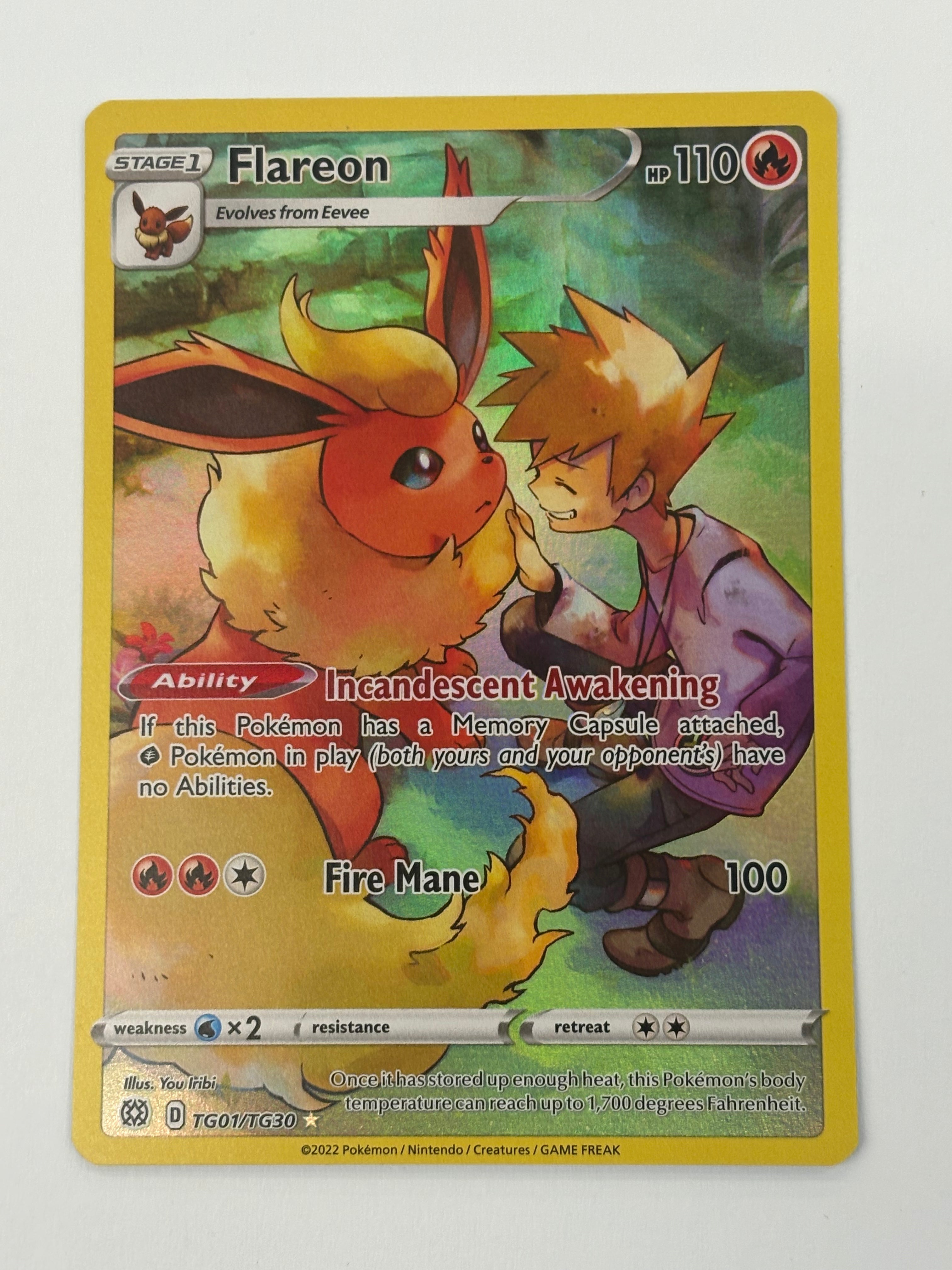 Pokémon TCG - Brilliant Stars Flareon TG01/TG30 NM