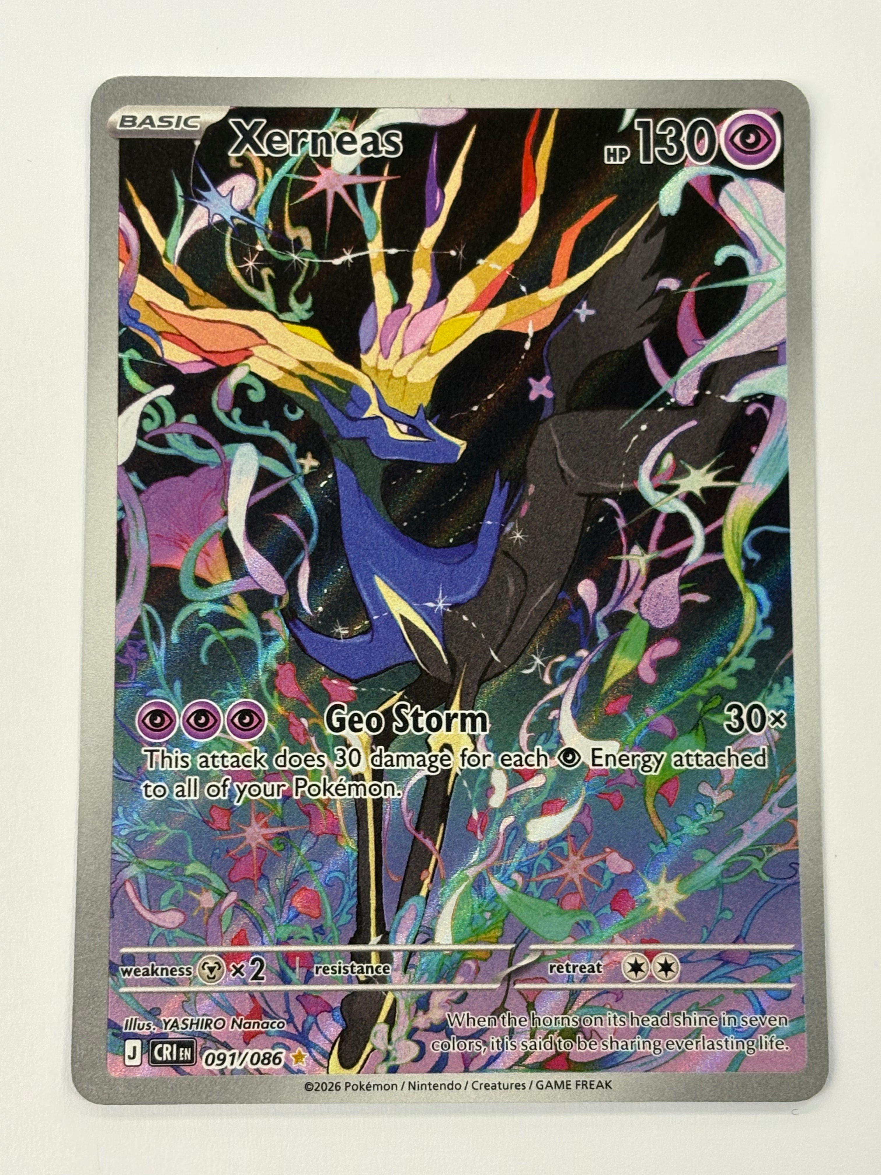 Pokémon TCG - Chaos Rising Xerneas 091/086 NM