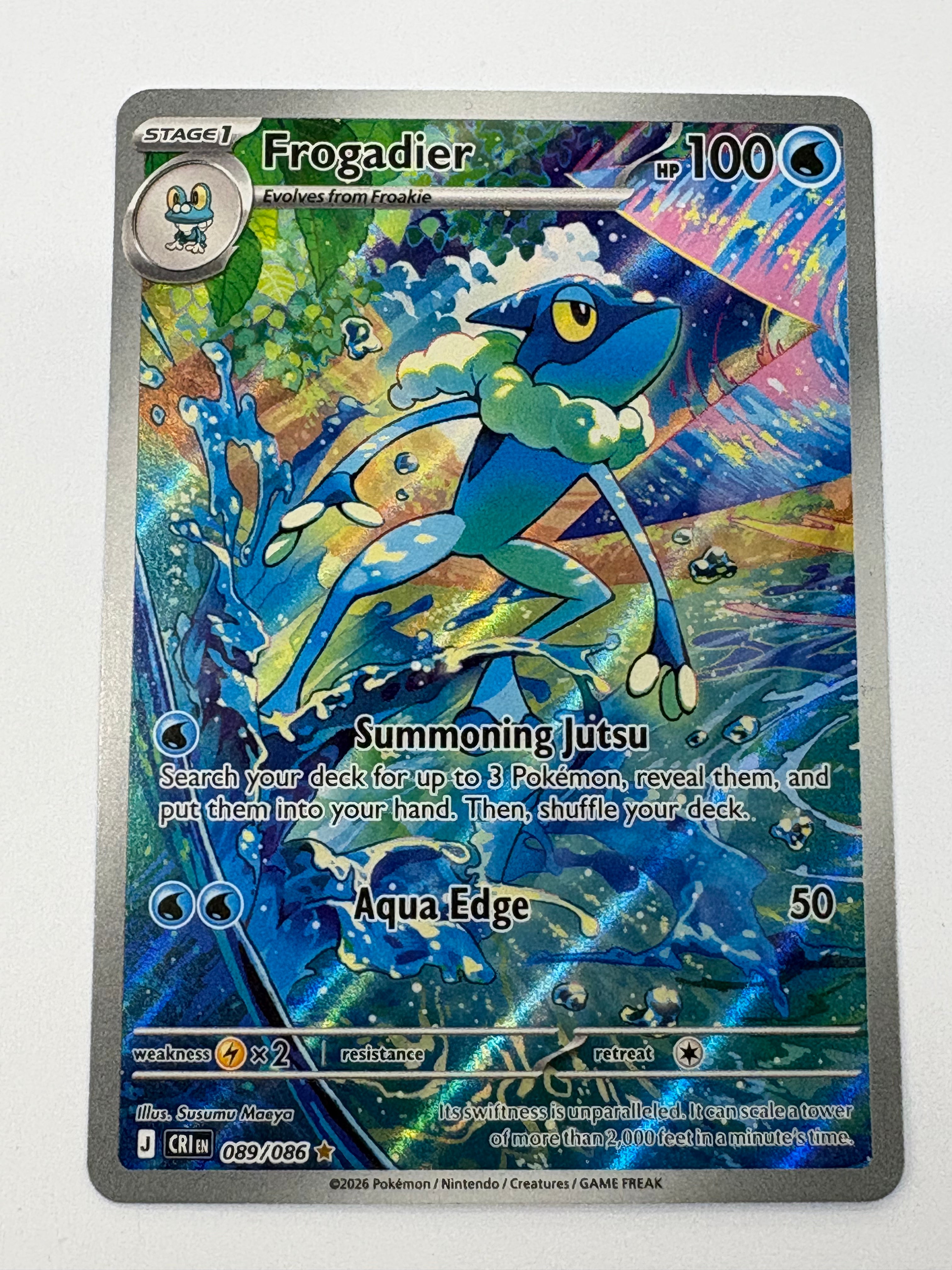 Pokémon TCG - Chaos Rising Frogadier 089/086 NM