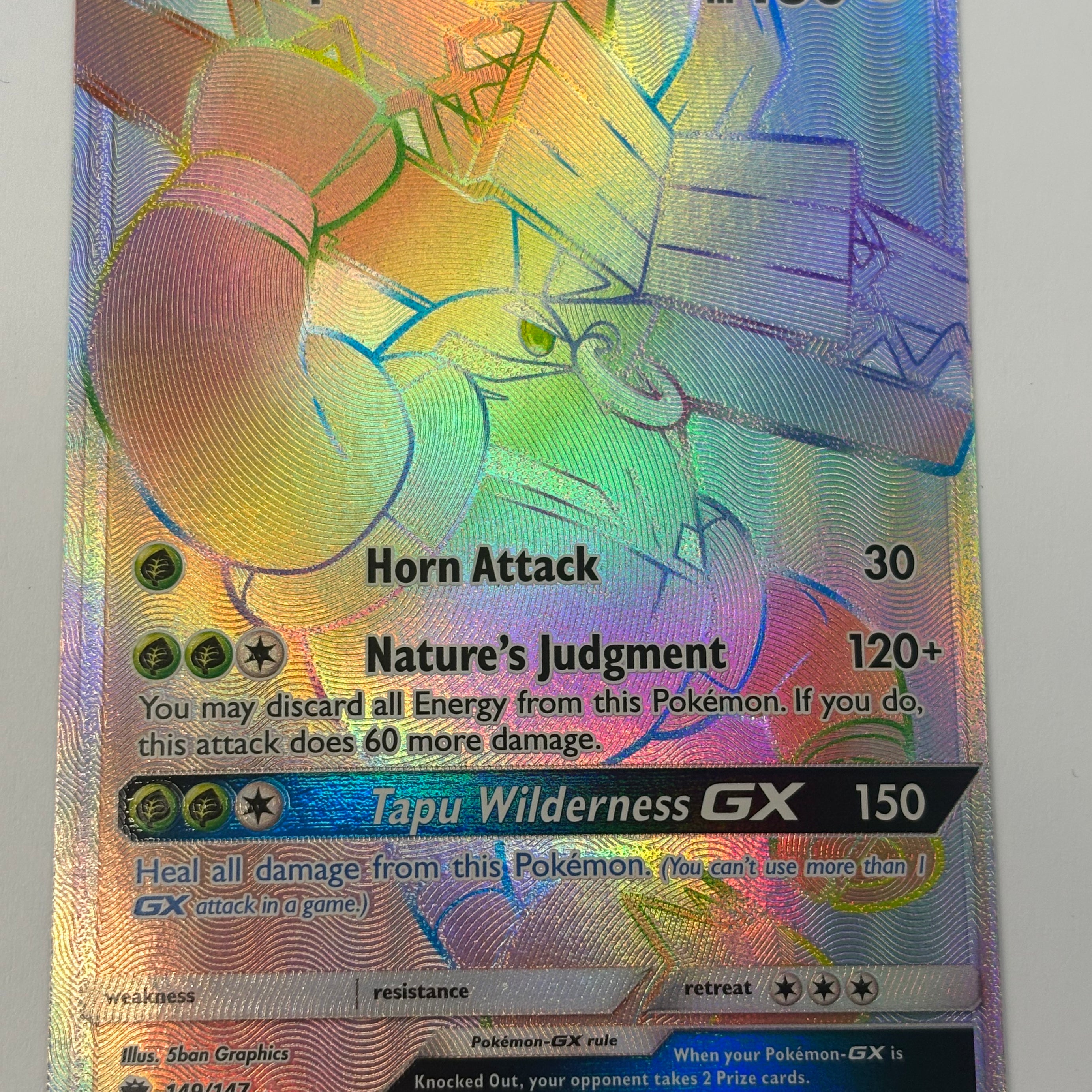 Pokémon TCG - Burning Shadows Tapu Bulu GX 149/147 NM