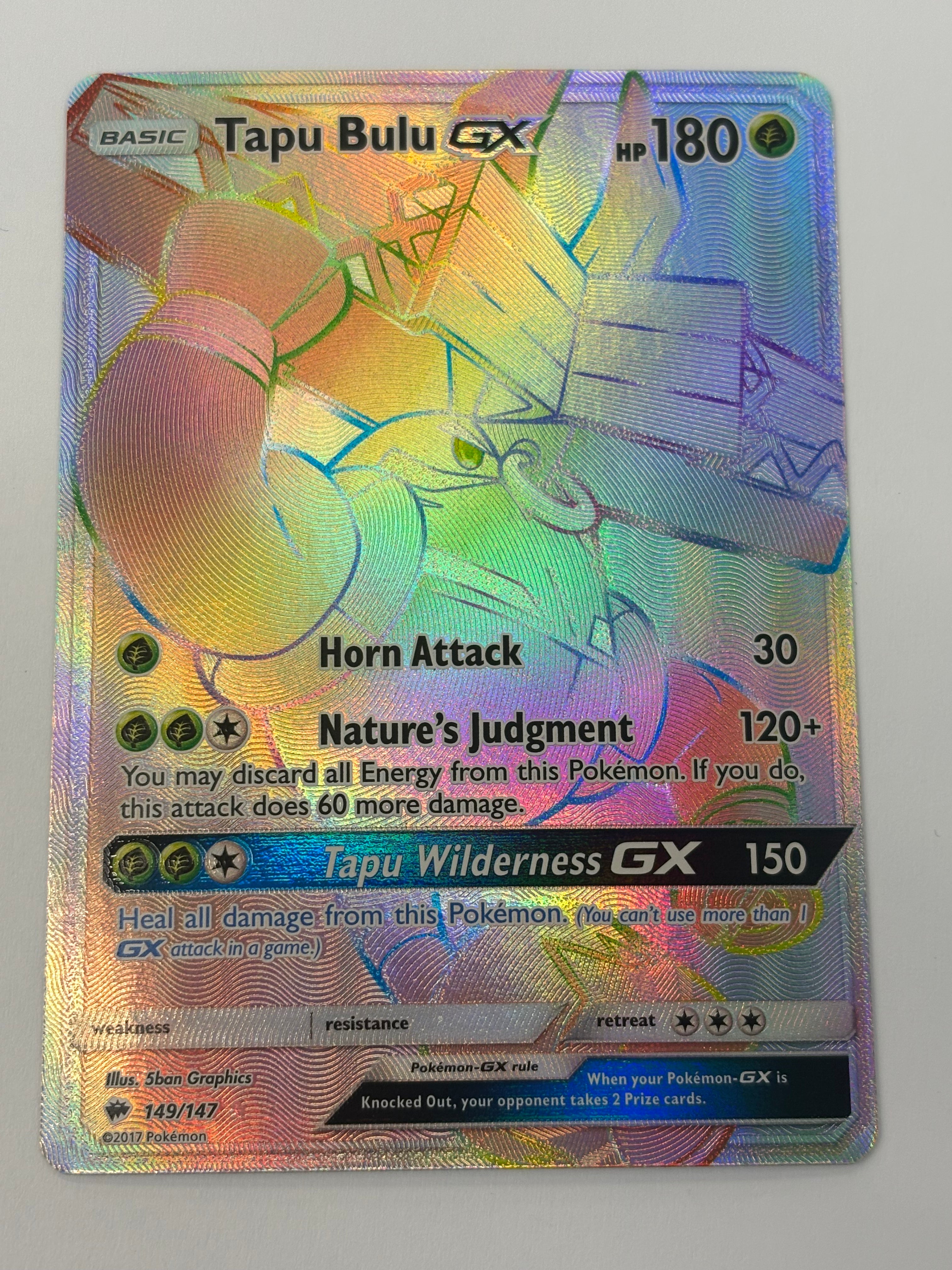 Pokémon TCG - Burning Shadows Tapu Bulu GX 149/147 NM