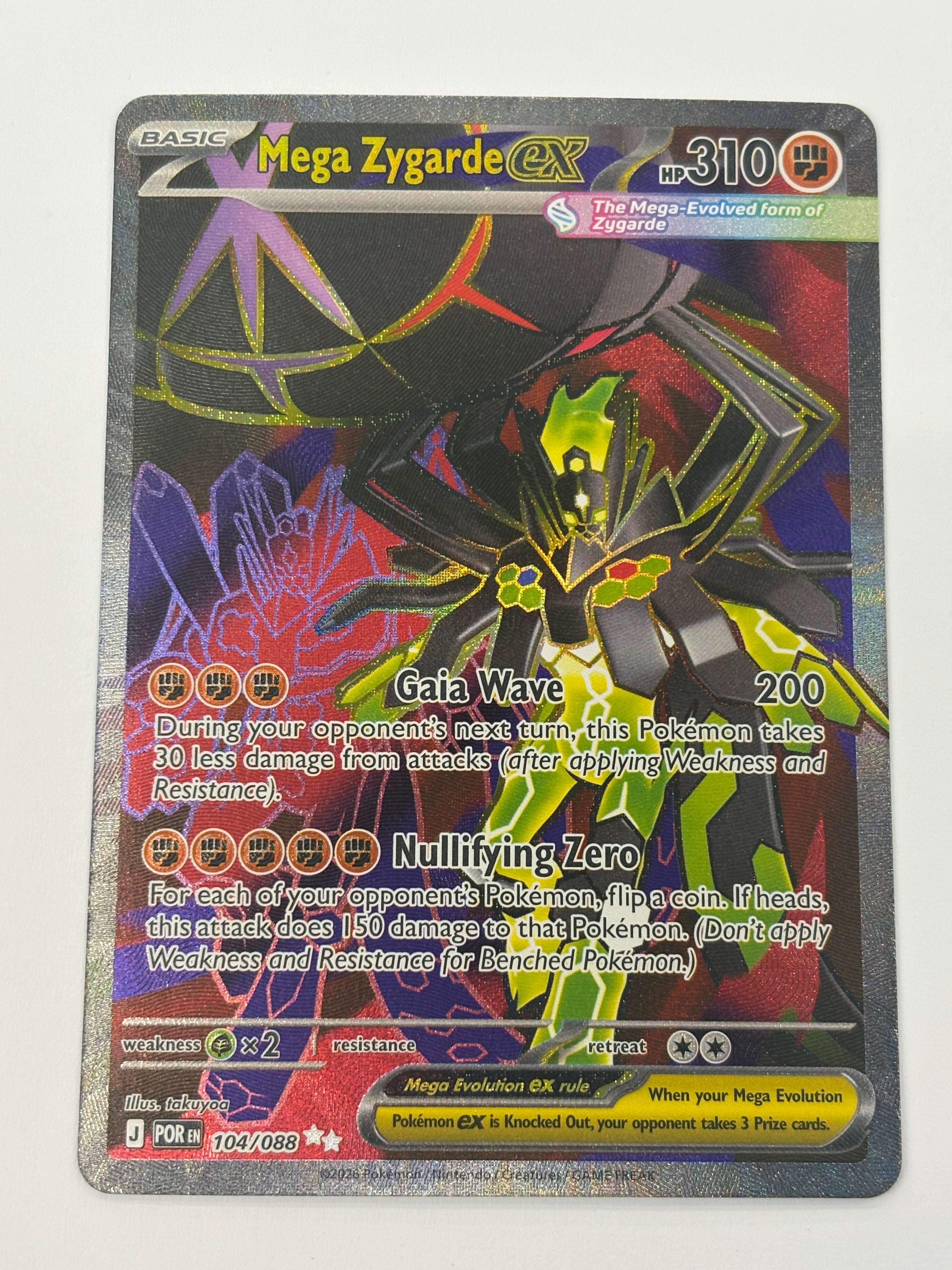 Pokémon TCG - Perfect Order Mega Zygarde ex 104/088 NM