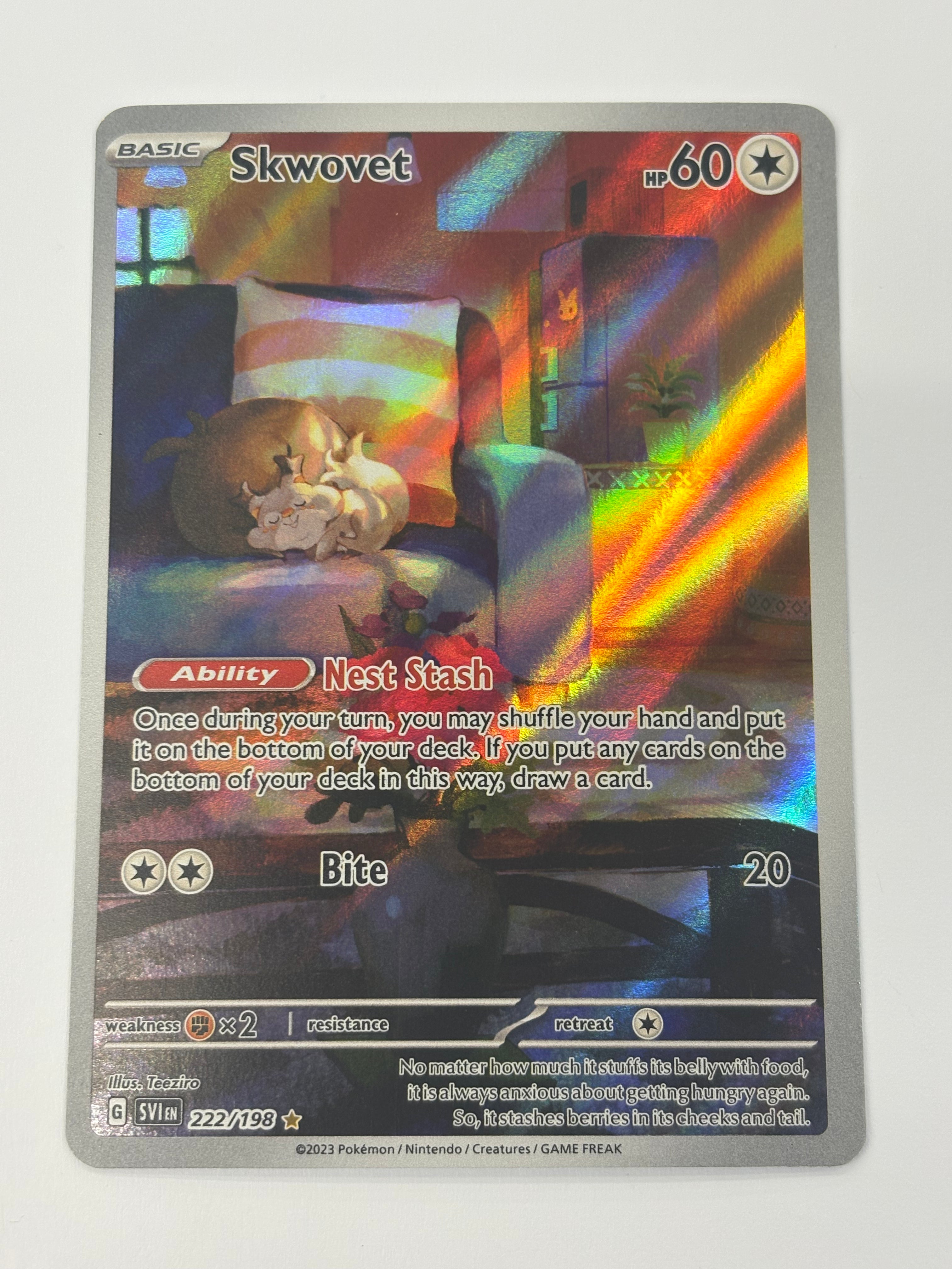 Pokémon TCG - Scarlet & Violet Skwovet 222/198 NM