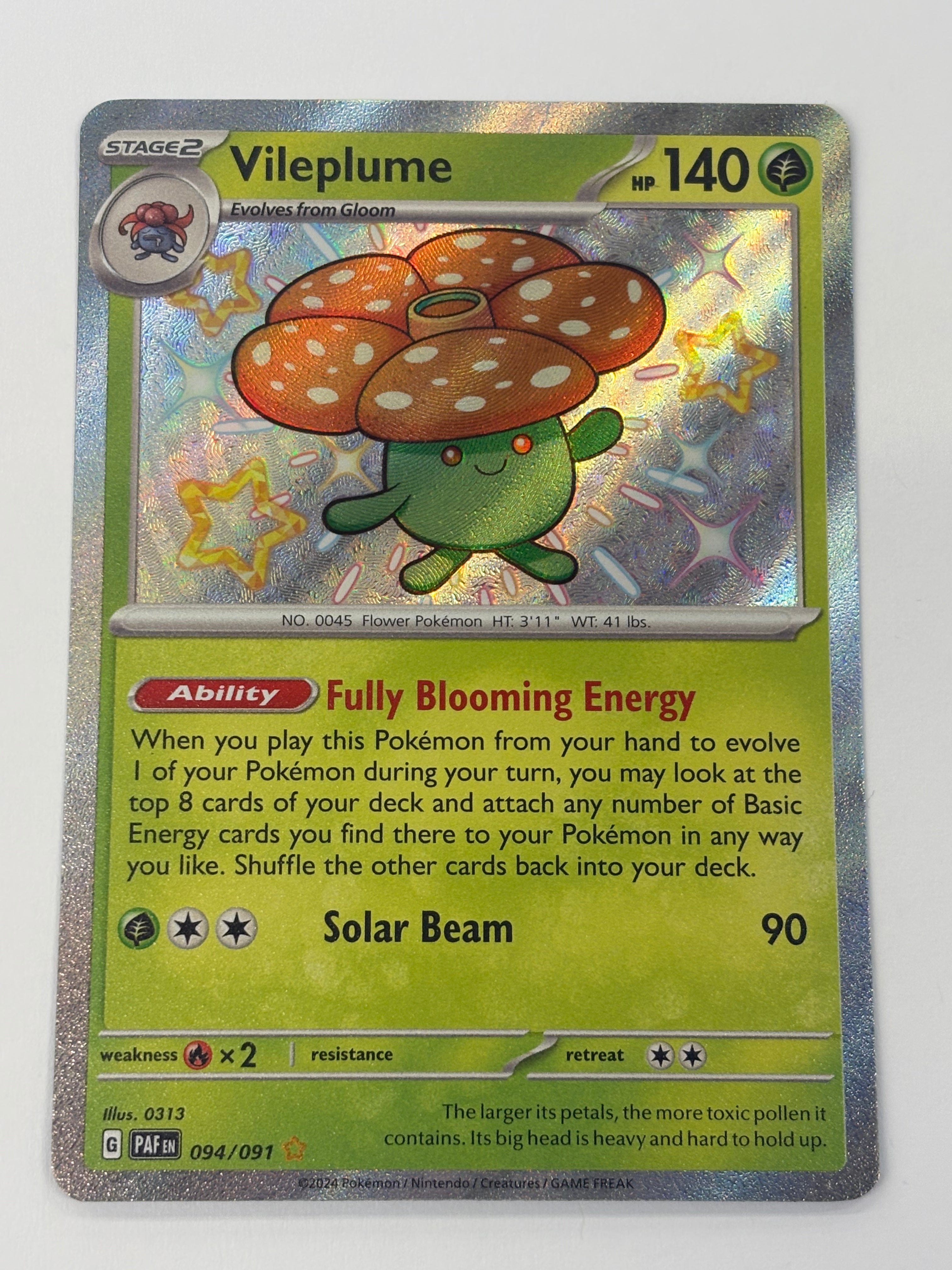 Pokémon TCG - Paldean Fates Vileplume 094/091 NM