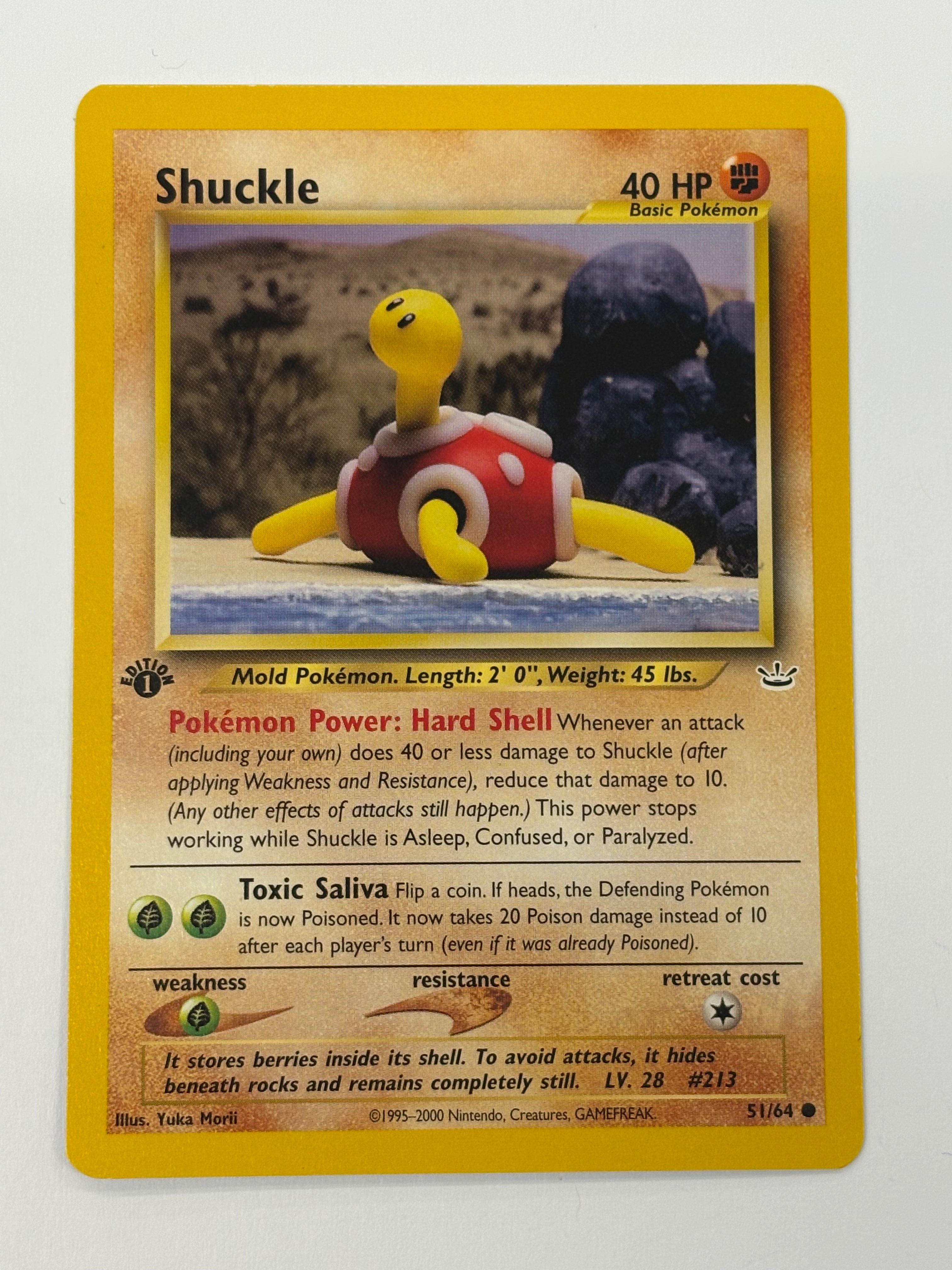 Pokémon TCG - Neo Revelation 1st Edition Shuckle 51/64 NM