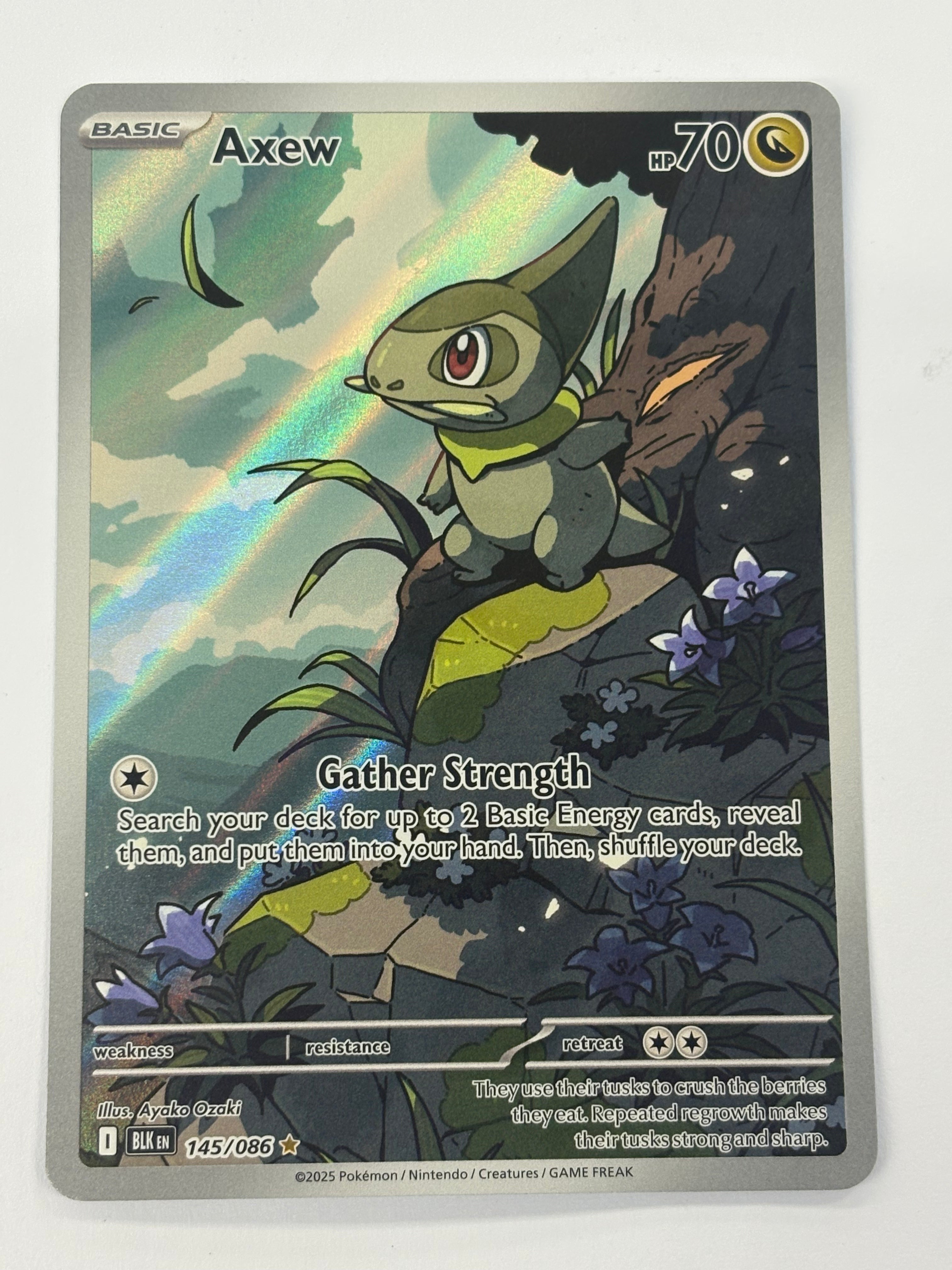 Pokémon TCG - Black Bolt Axew 145/086 NM