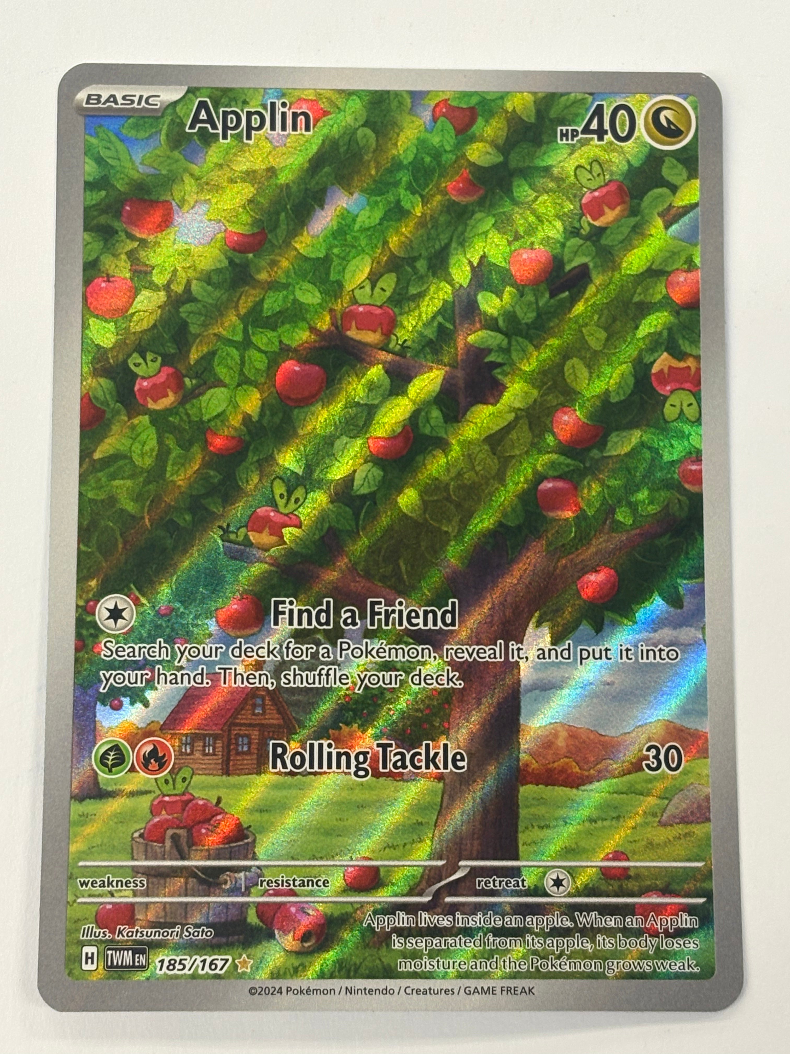 Pokémon TCG - Twilight Masquerade Applin 185/167 NM