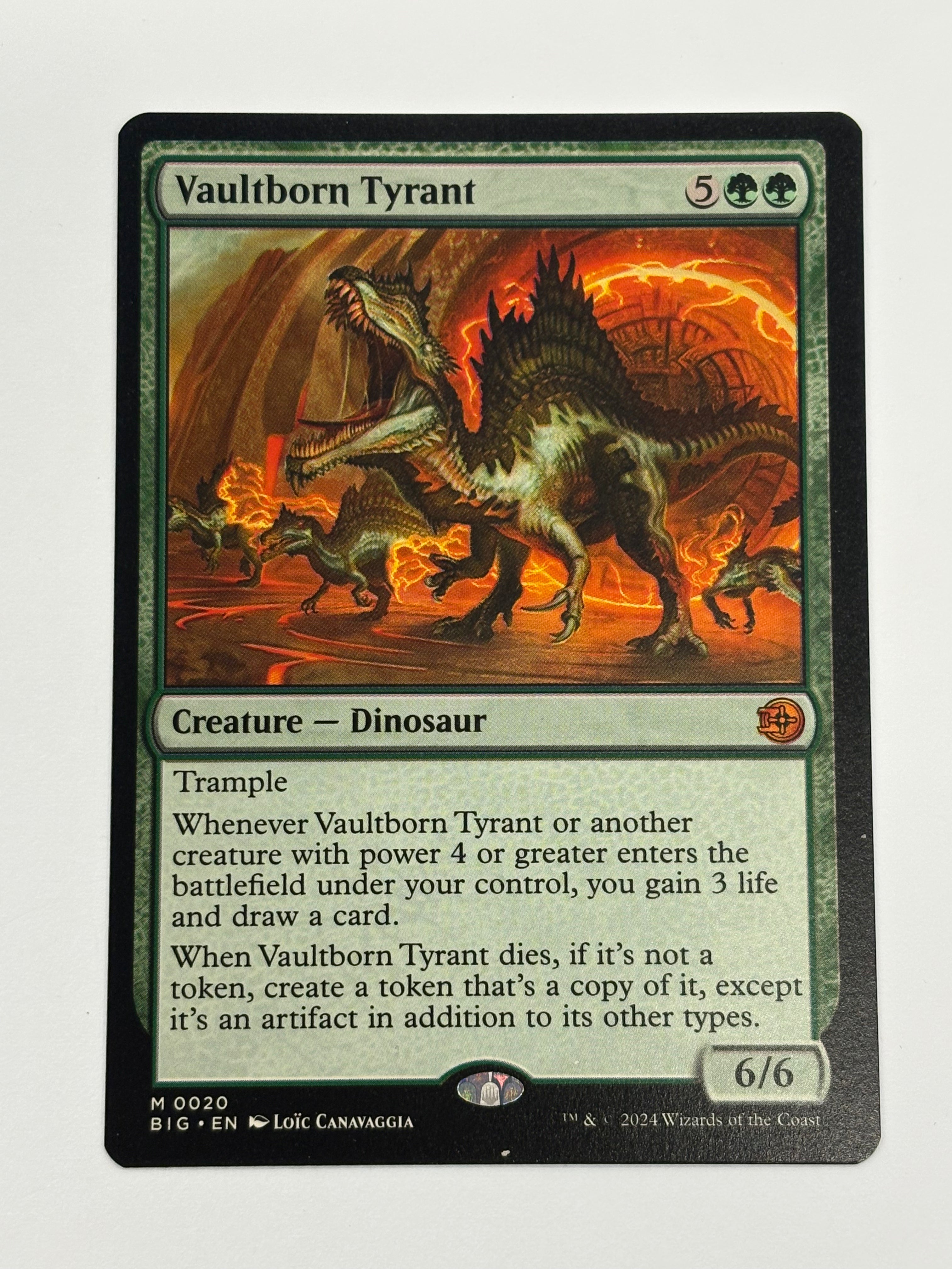 Magic the Gathering TCG - Outlaws of Thunder Junction Big Score Vaultborn Tyrant 020 NM