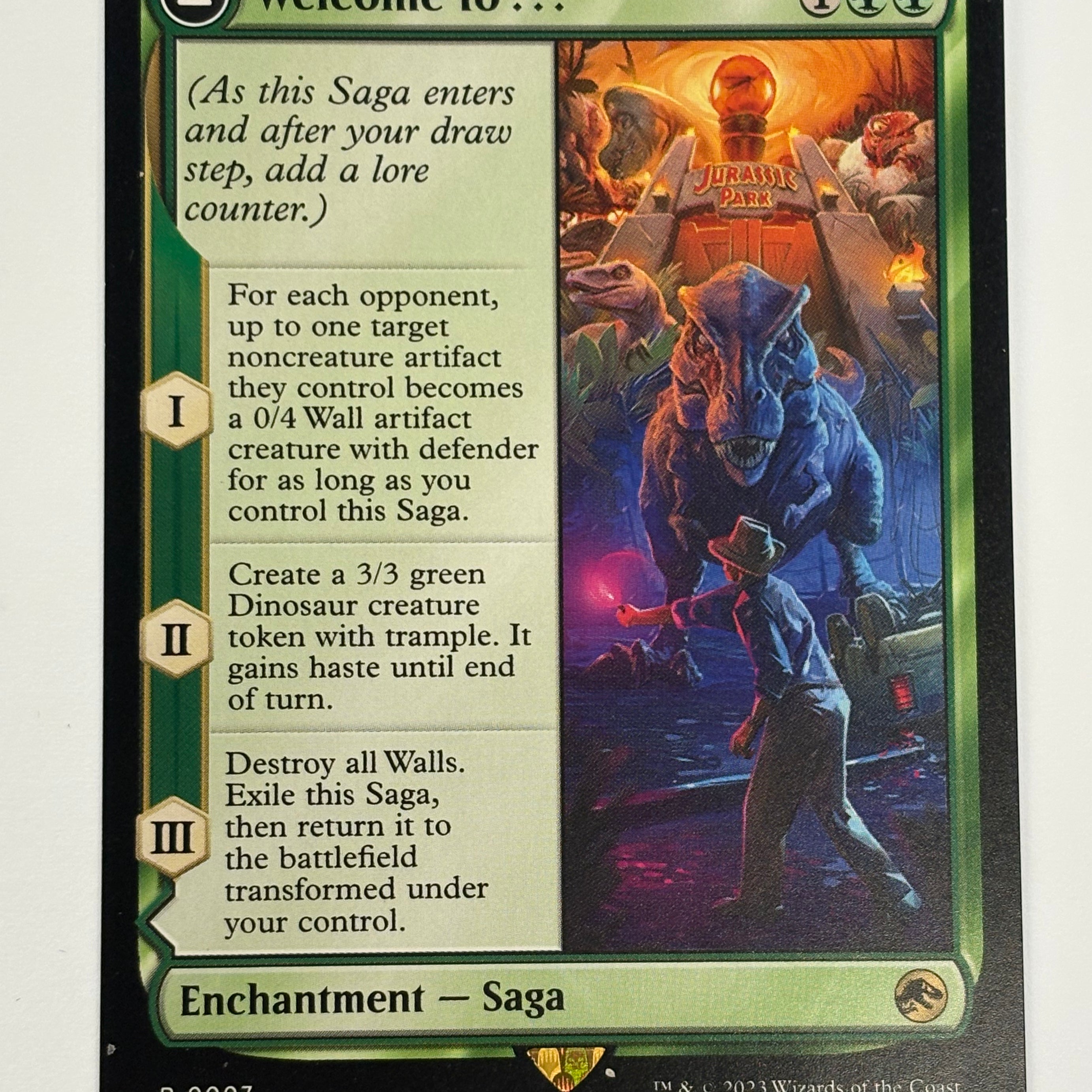 Magic the Gathering TCG - Universes Beyond: Jurassic World Collection Welcome to… // Jurassic Park 007 NM