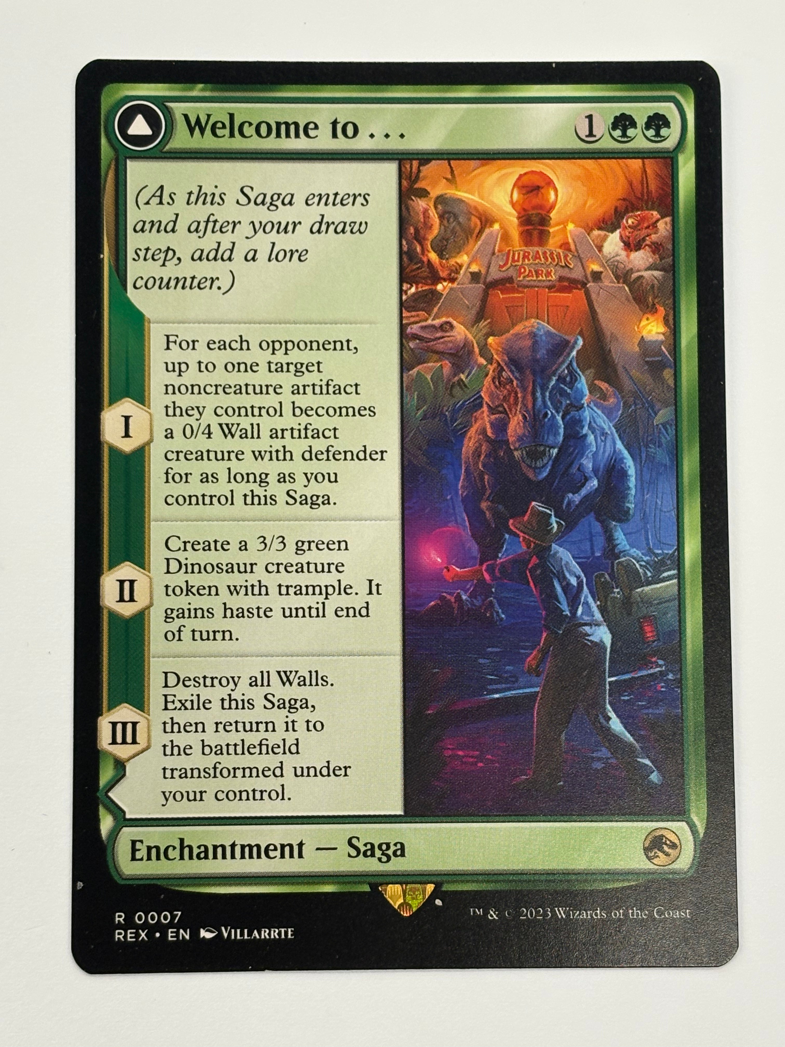 Magic the Gathering TCG - Universes Beyond: Jurassic World Collection Welcome to… // Jurassic Park 007 NM