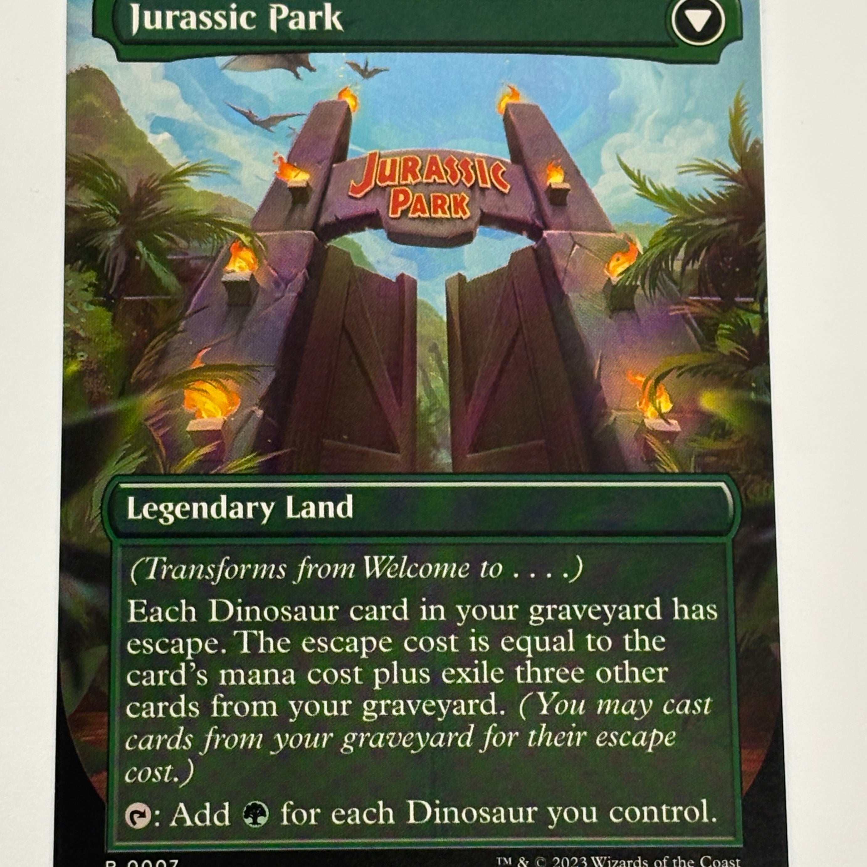 Magic the Gathering TCG - Universes Beyond: Jurassic World Collection Welcome to… // Jurassic Park 007 NM
