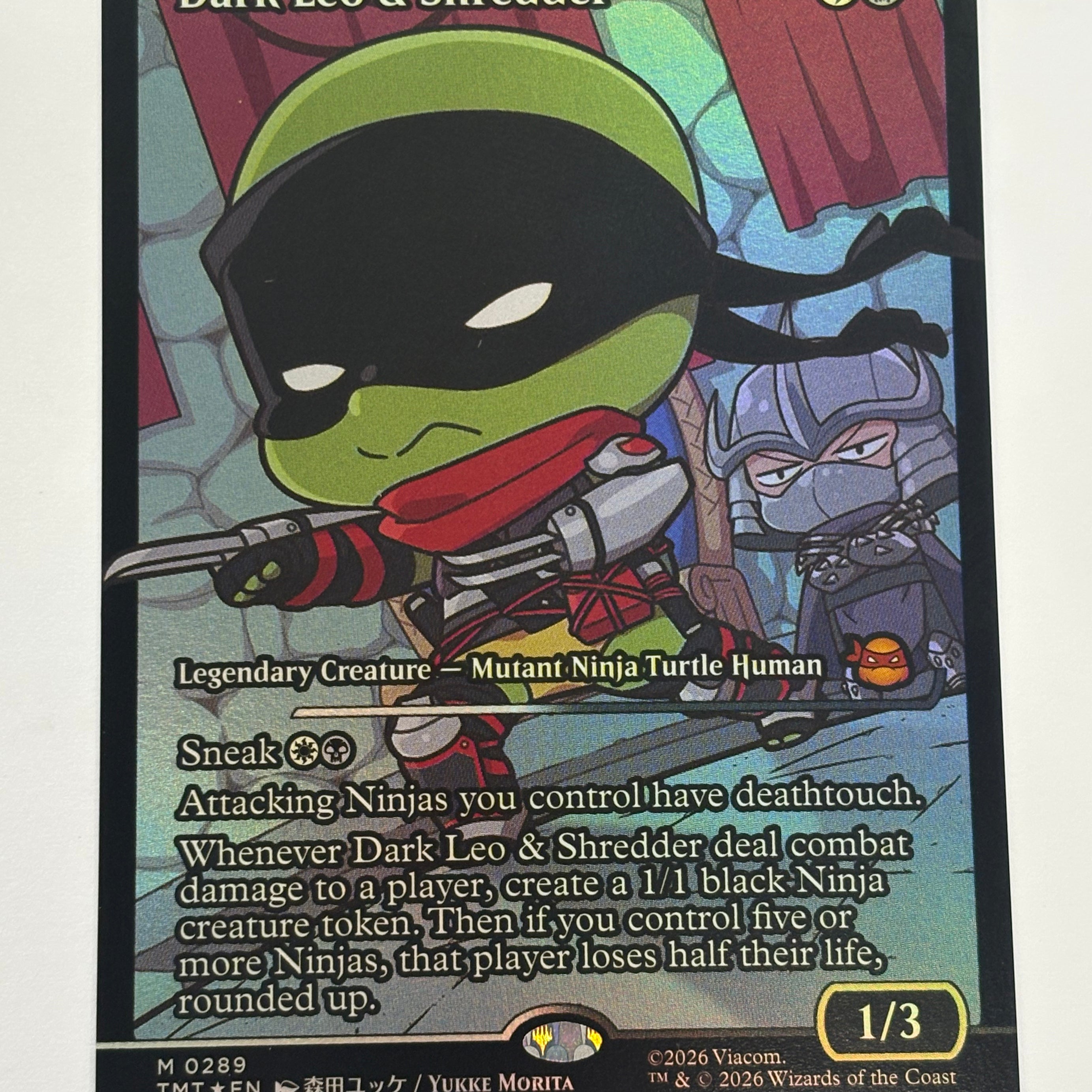 Magic the Gathering TCG - Teenage Mutant Ninja Turtles Dark Leo & Shredder (Anime Foil) 0289 NM