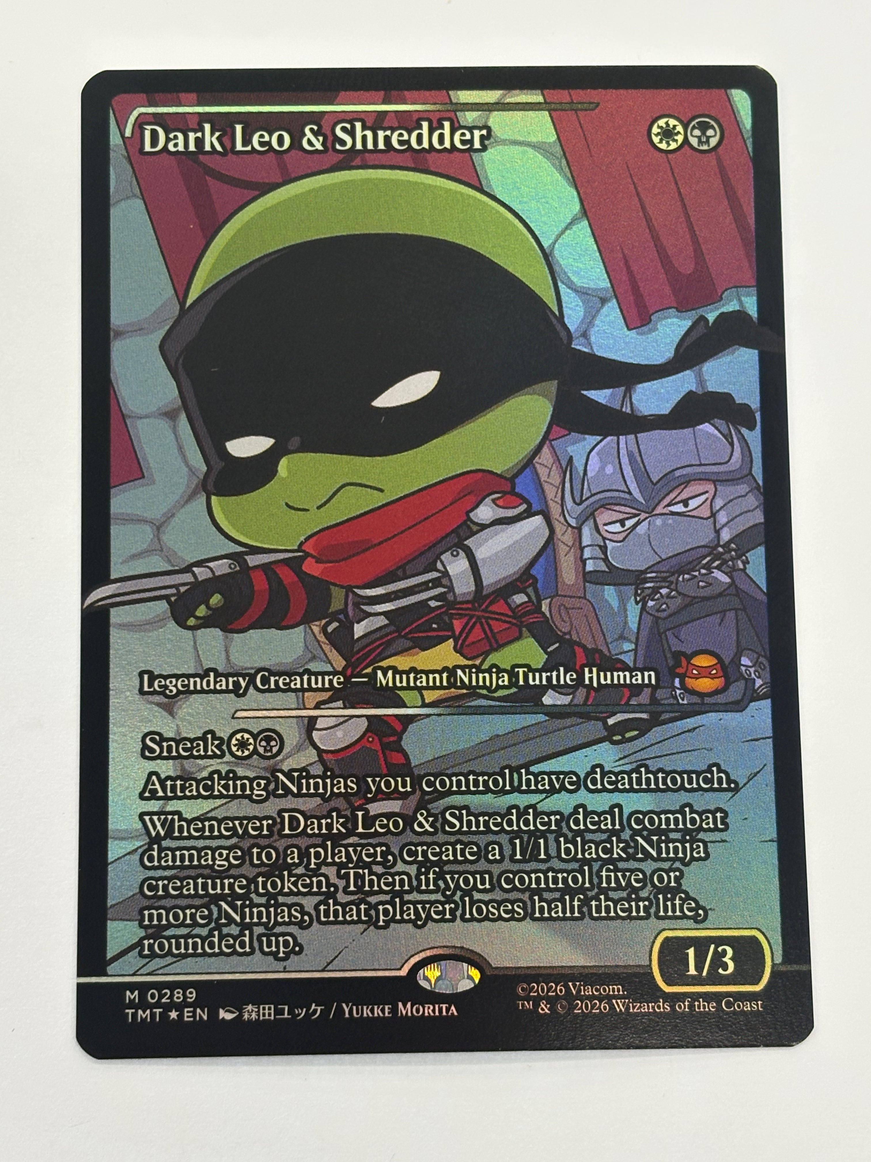 Magic the Gathering TCG - Teenage Mutant Ninja Turtles Dark Leo & Shredder (Anime Foil) 0289 NM