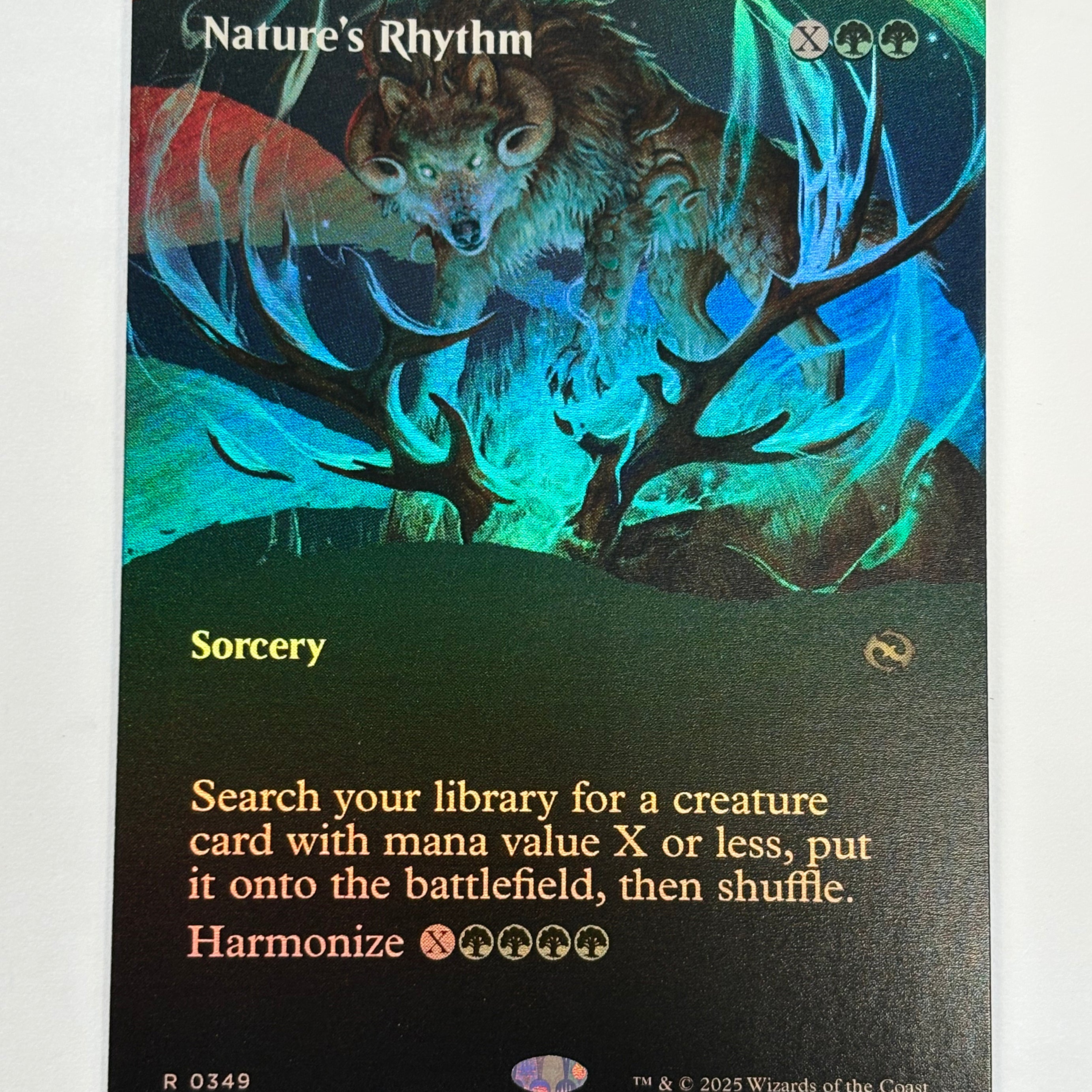 Magic The Gathering TCG - Tarkir Dragonstorm Nature’s Rhythm (Showcase Foil) 349 NM