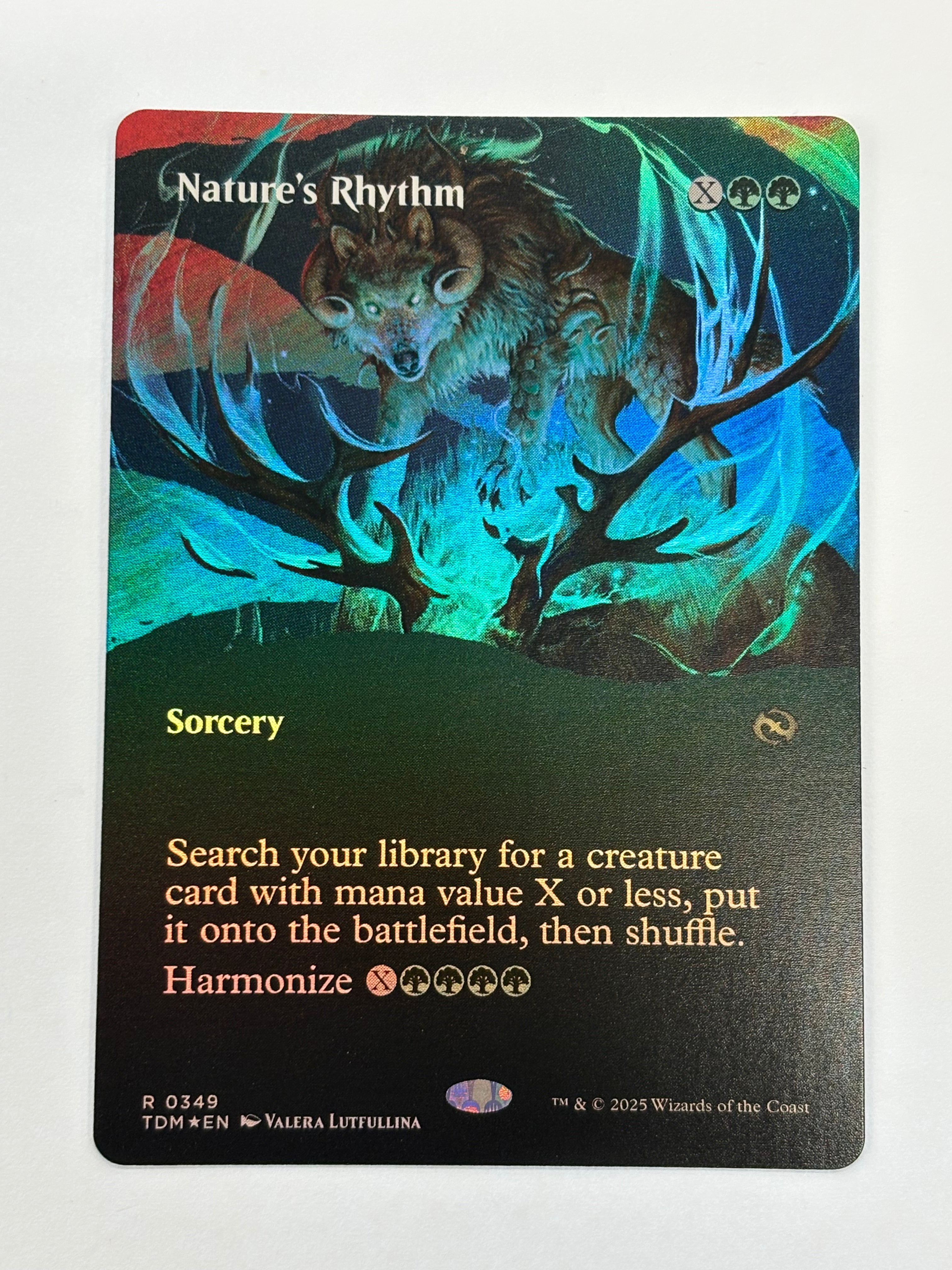 Magic The Gathering TCG - Tarkir Dragonstorm Nature’s Rhythm (Showcase Foil) 349 NM