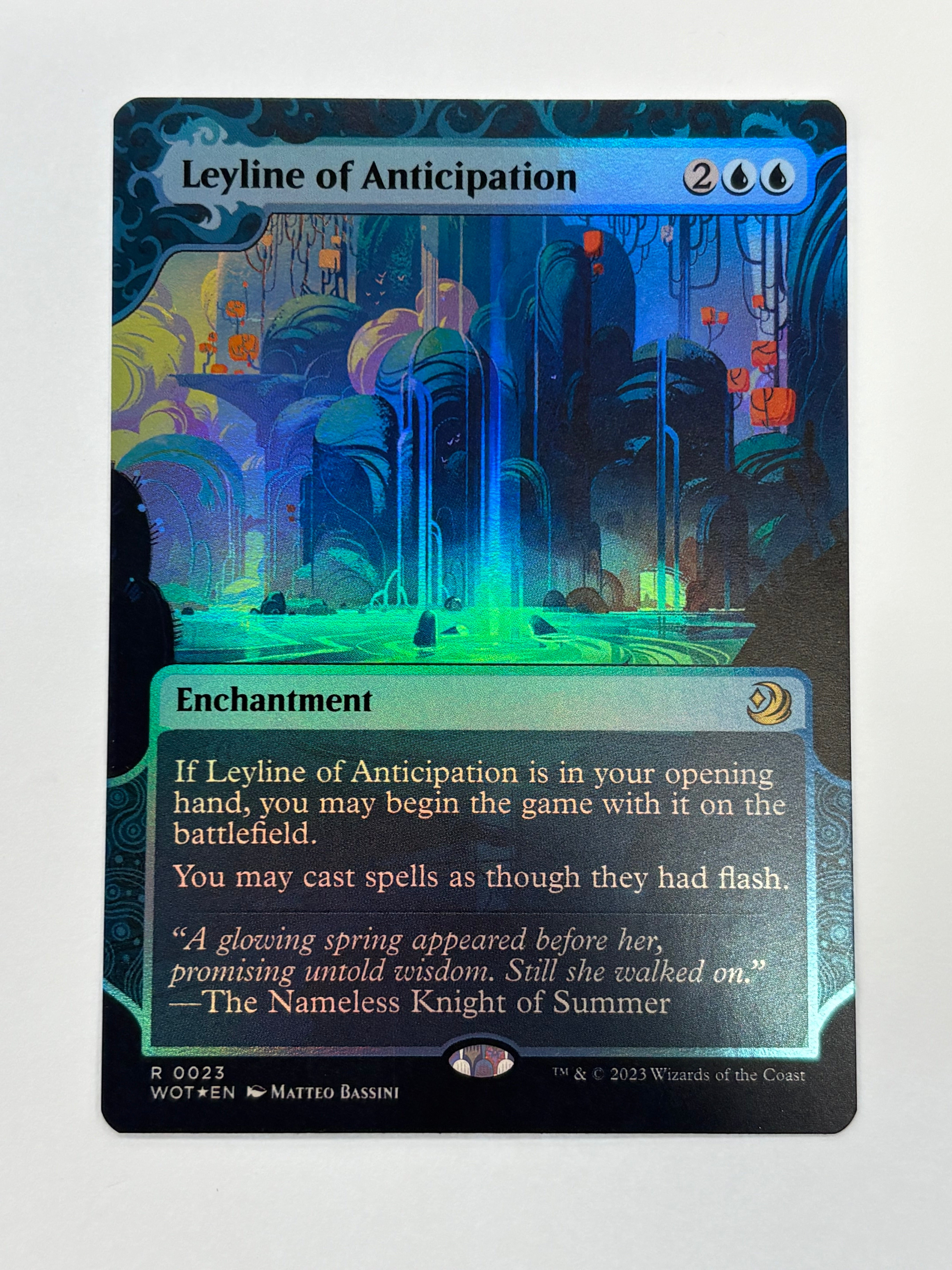 Magic The Gathering TCG - Wilds of Eldraine Enchanted Tales Leyline of Anticipation (Showcase Foil) 023 NM