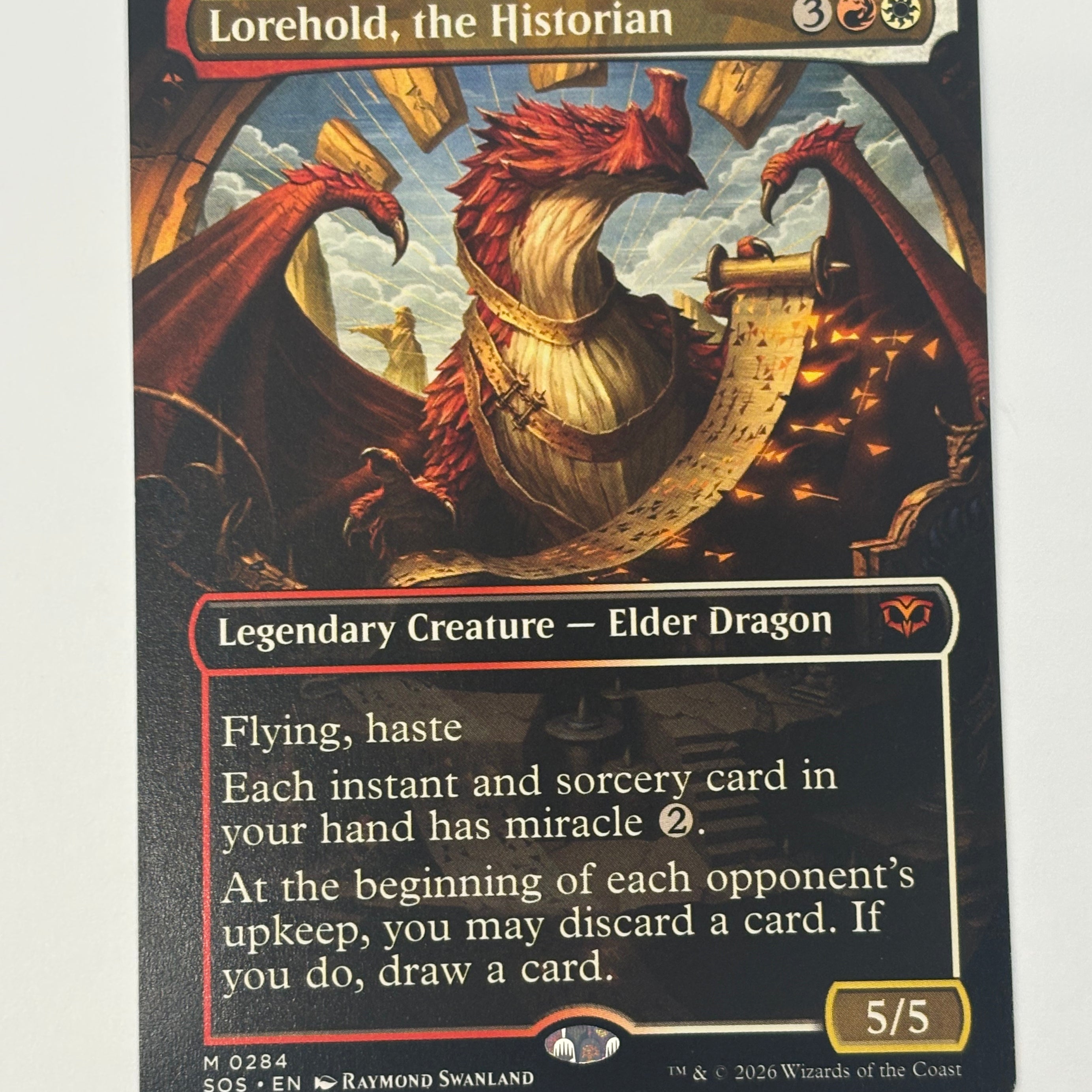 Magic the Gathering TCG - Secrets of Strixhaven Lorehold, the Historian (Borderless) 284 NM