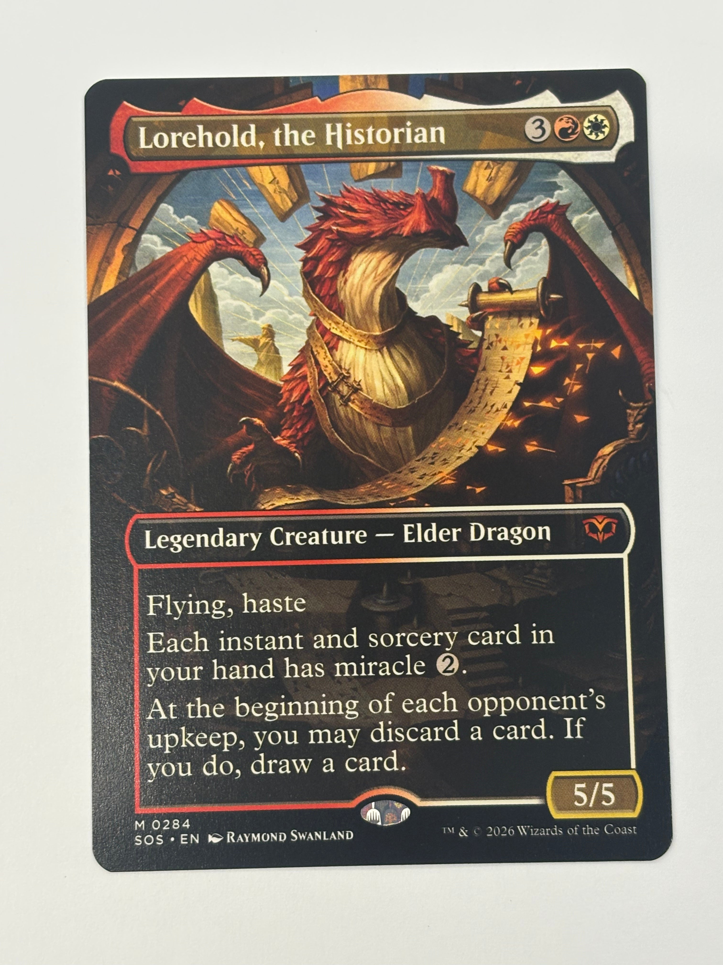 Magic the Gathering TCG - Secrets of Strixhaven Lorehold, the Historian (Borderless) 284 NM