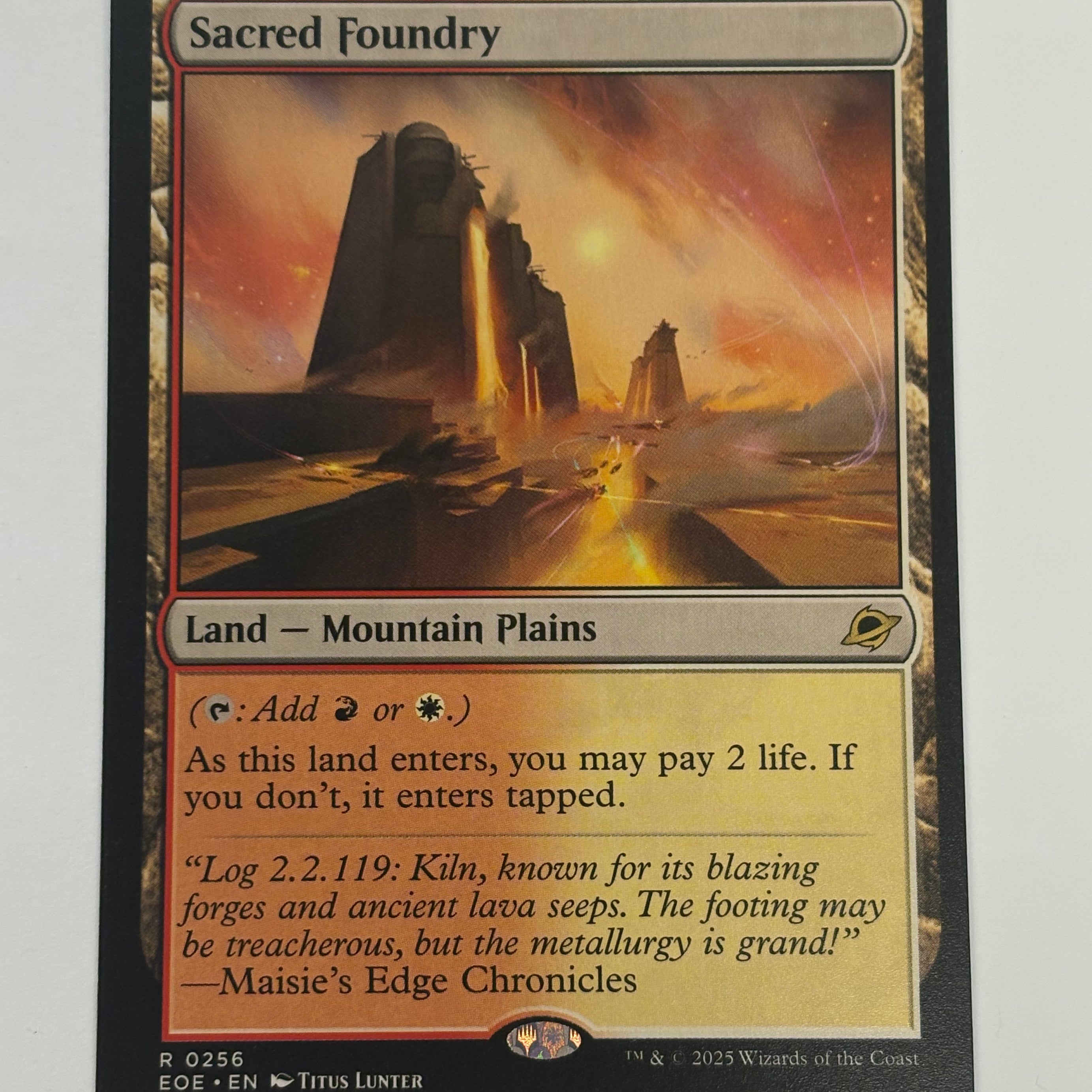 Magic The Gathering TCG - Edge of Eternities Sacred Foundry 256 NM