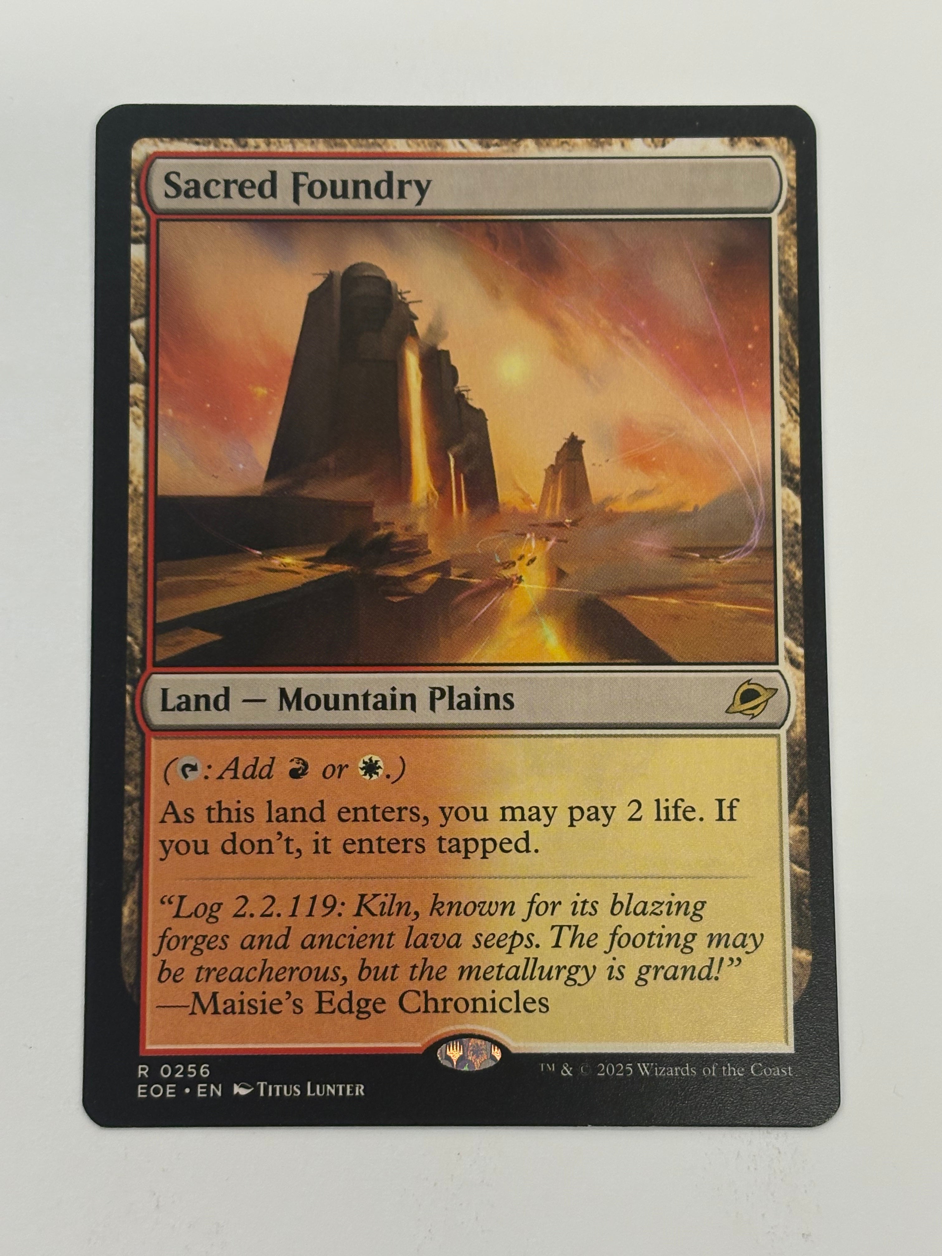 Magic The Gathering TCG - Edge of Eternities Sacred Foundry 256 NM