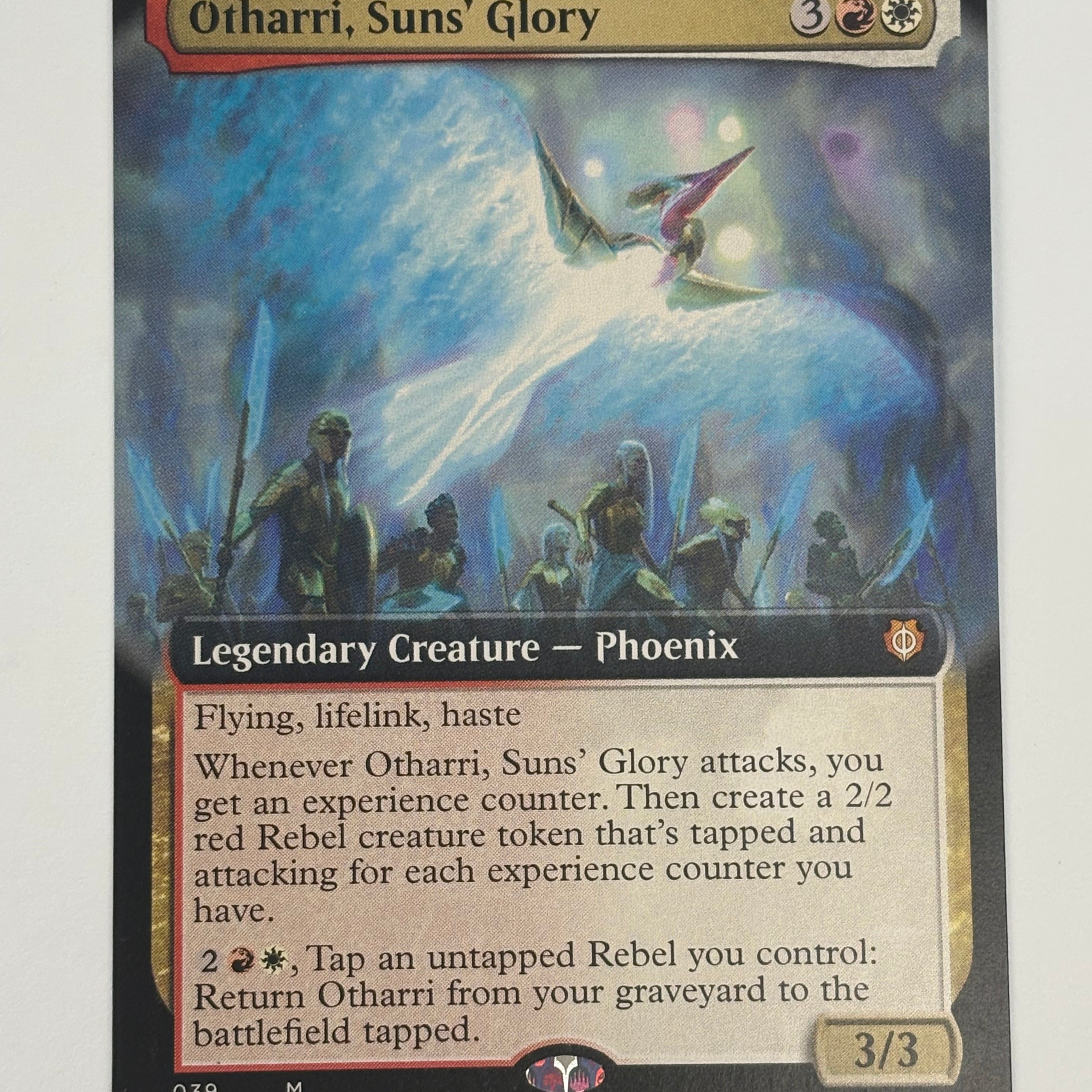 Magic The Gathering TCG - Commander: Phyrexia All Will Be One Otharri, Suns’ Glory (Extended Art) 039 NM