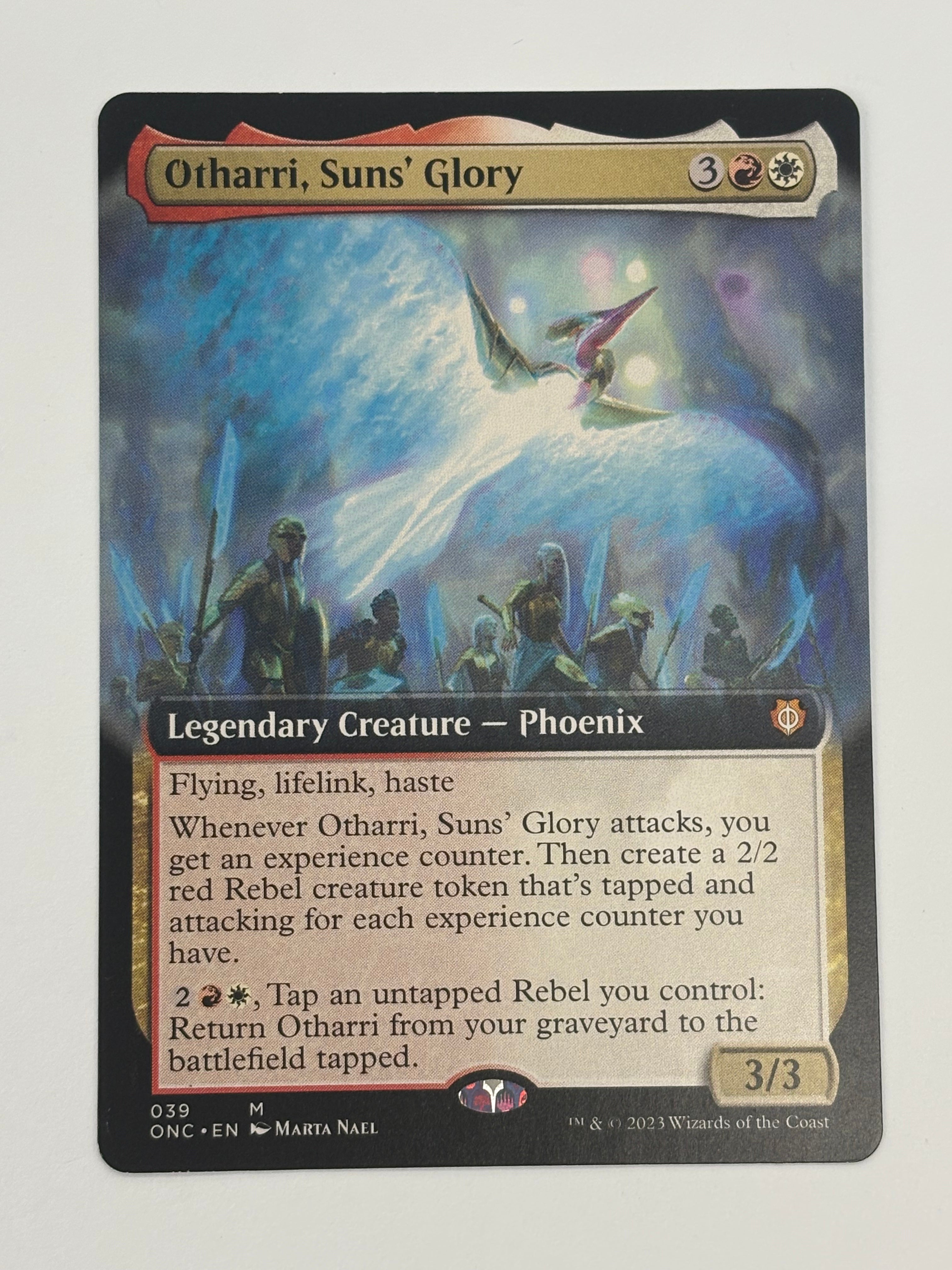 Magic The Gathering TCG - Commander: Phyrexia All Will Be One Otharri, Suns’ Glory (Extended Art) 039 NM
