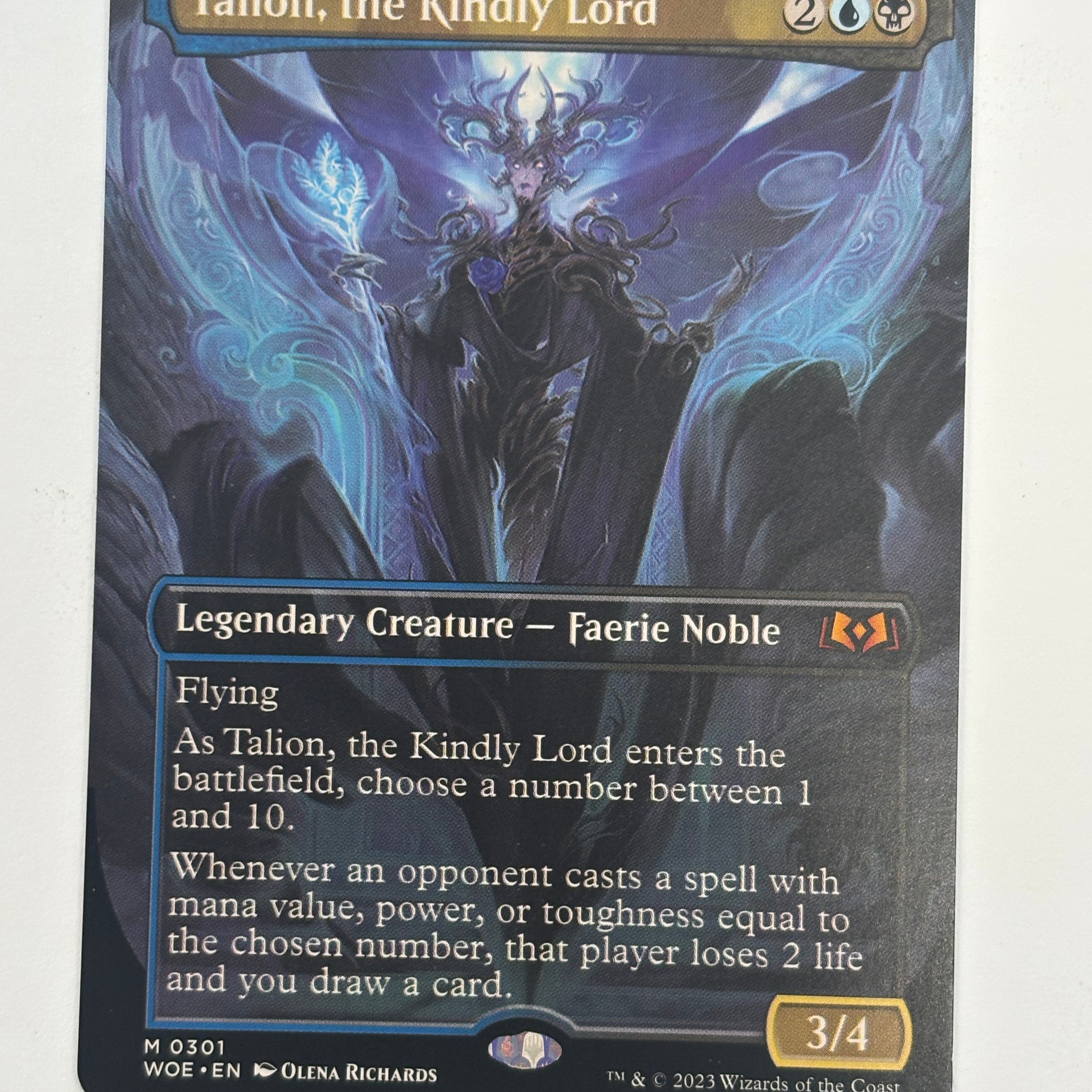 Magic The Gathering TCG - Wilds of Eldraine Talion, the Kindly Lord (Showcase) 301 NM