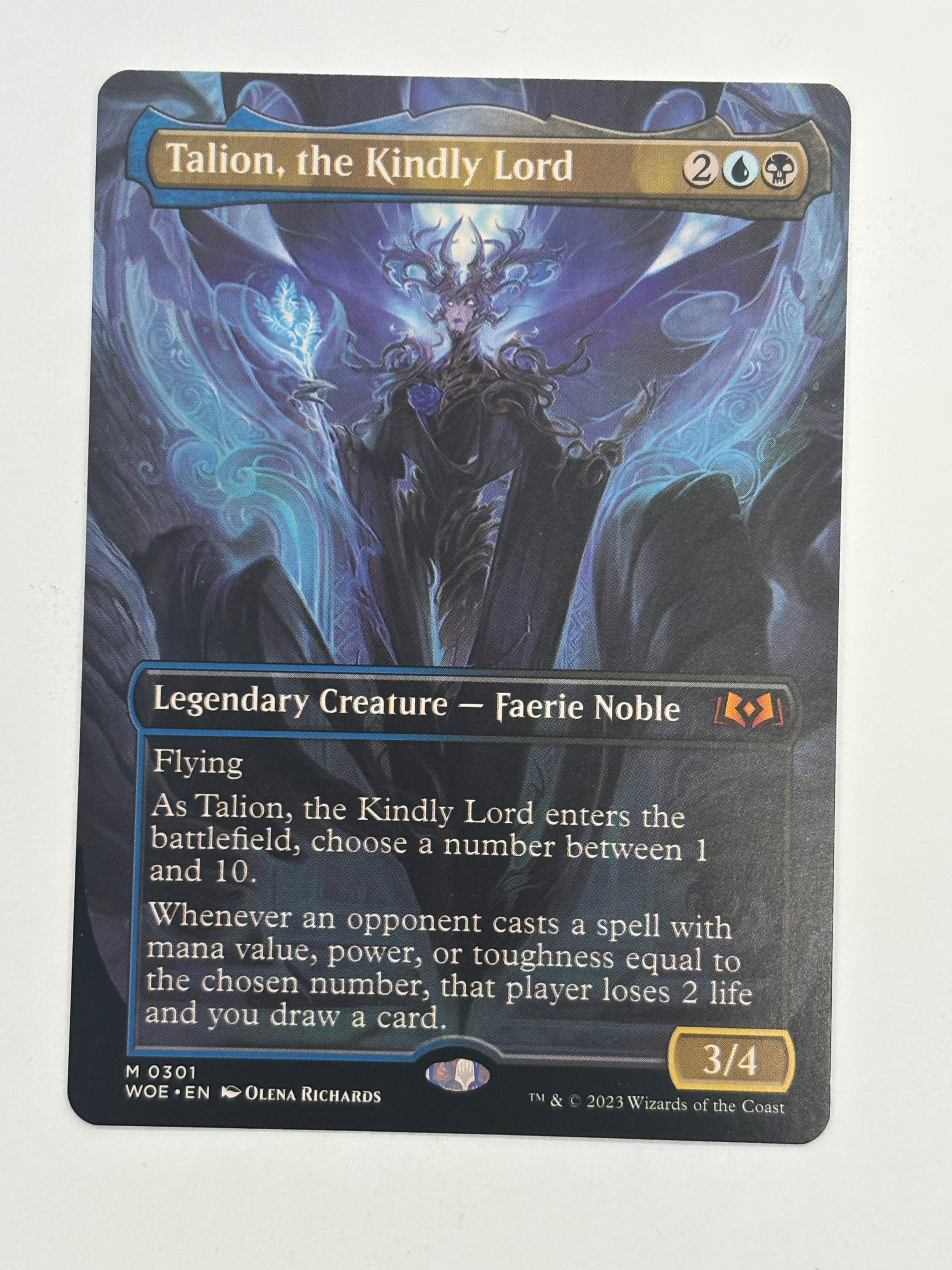 Magic The Gathering TCG - Wilds of Eldraine Talion, the Kindly Lord (Showcase) 301 NM