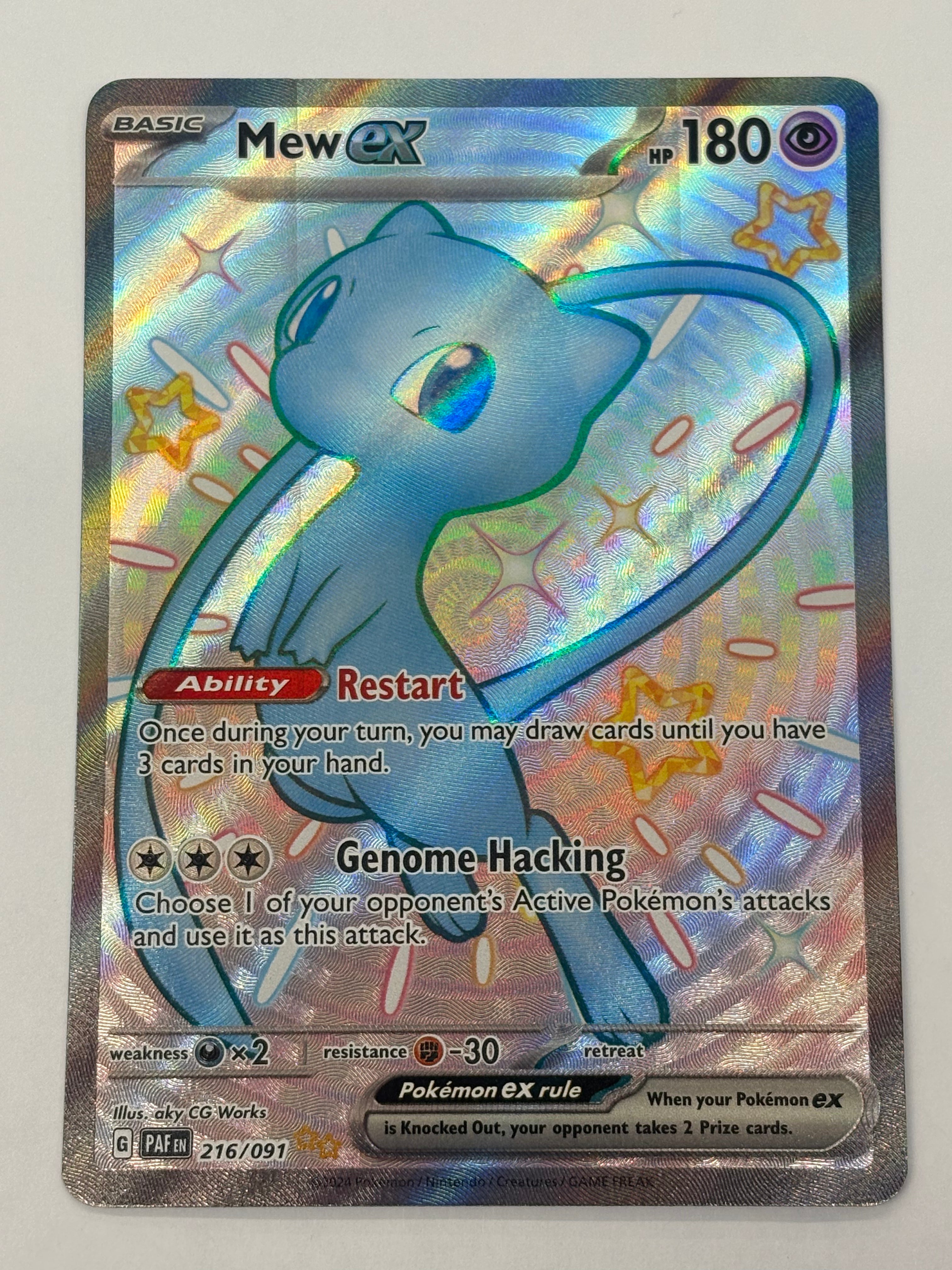 Pokémon TCG - Paldean Fates Mew ex 216/091 NM