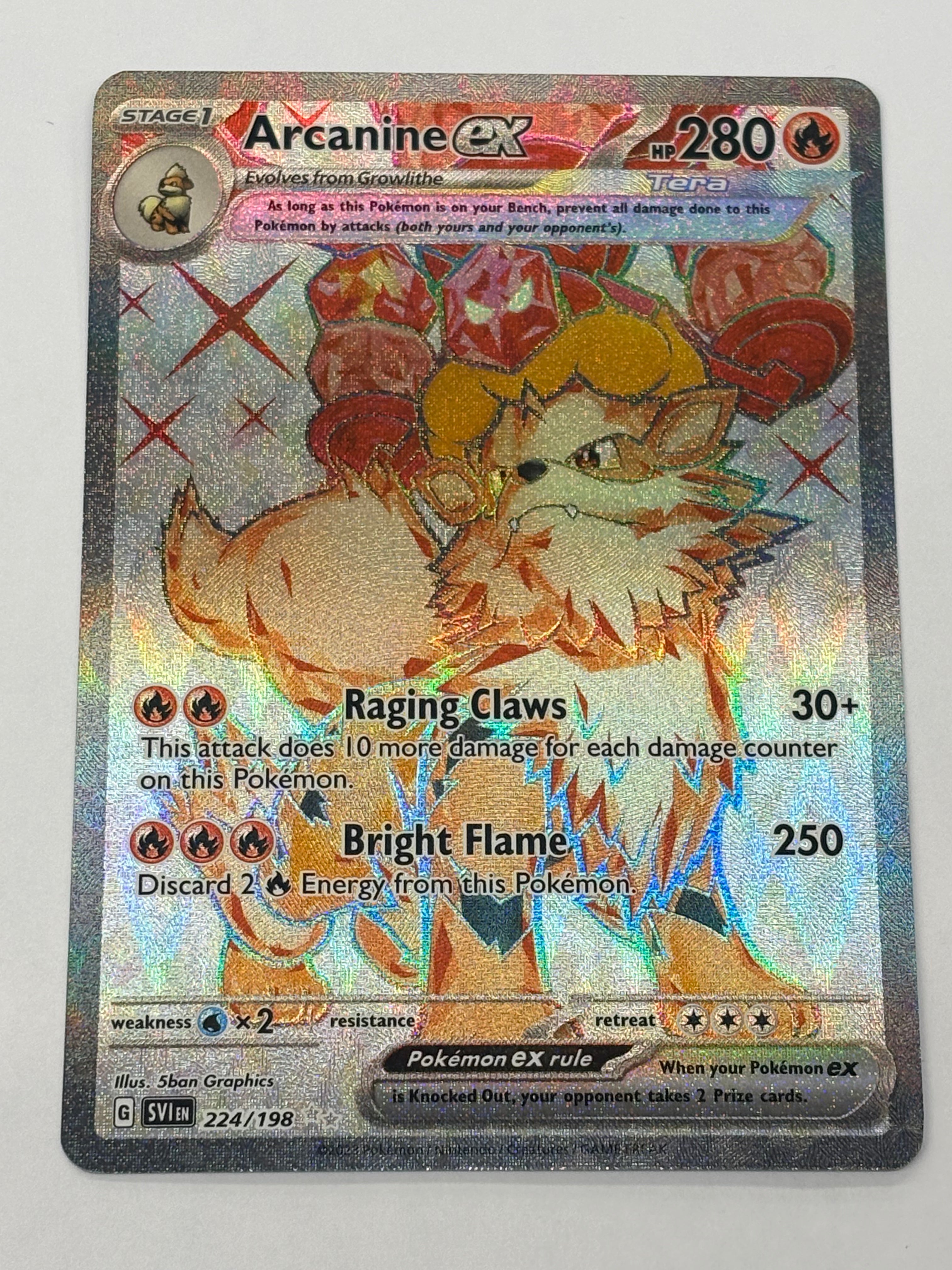 Pokémon TCG - Scarlet & Violet Arcanine ex 224/198 NM
