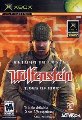 XBOX Wolfenstein Return to Castle Tides of War Video Game