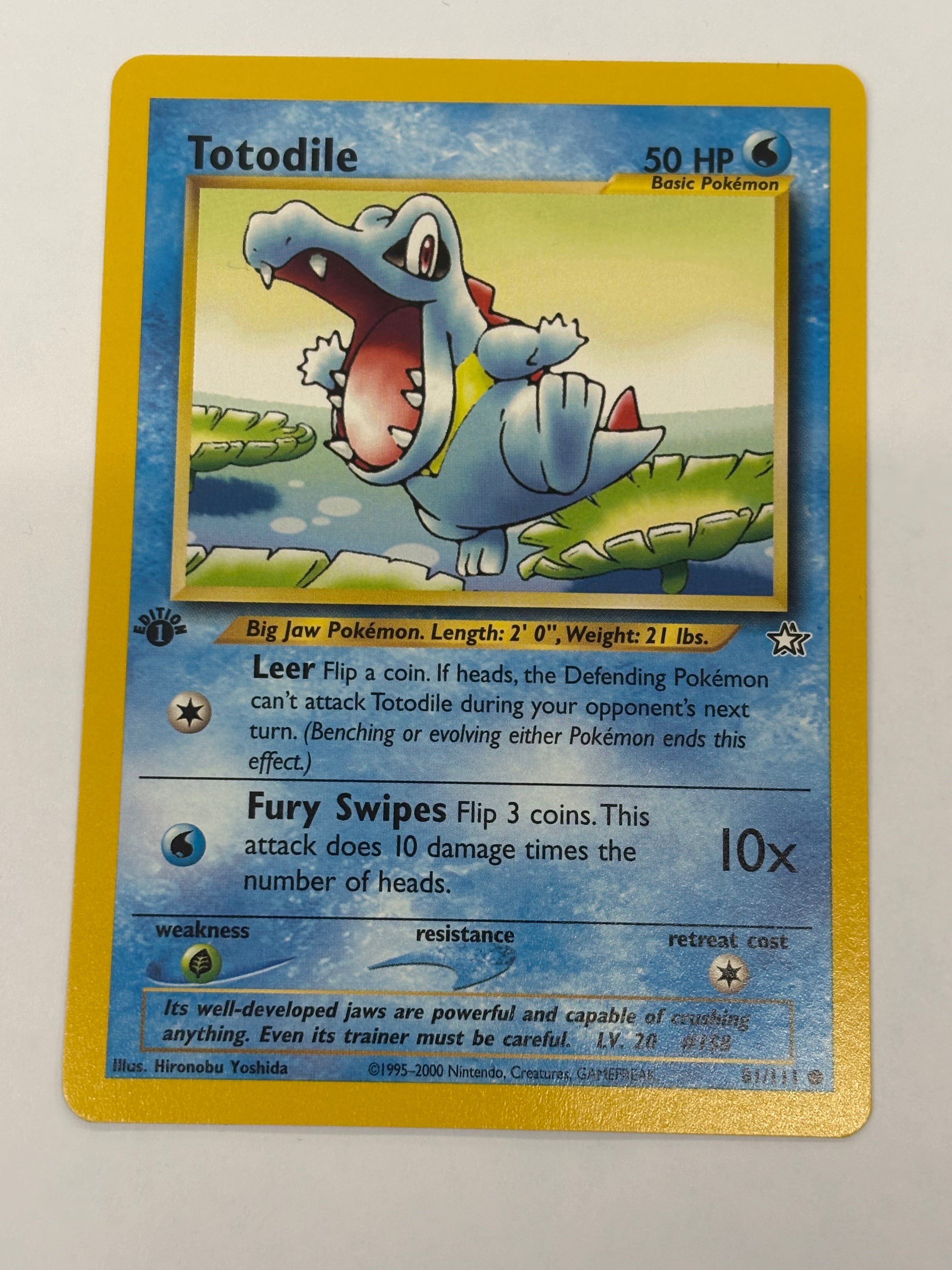 Pokémon TCG - Neo Genesis 1st Edition Totodile 81/111 NM