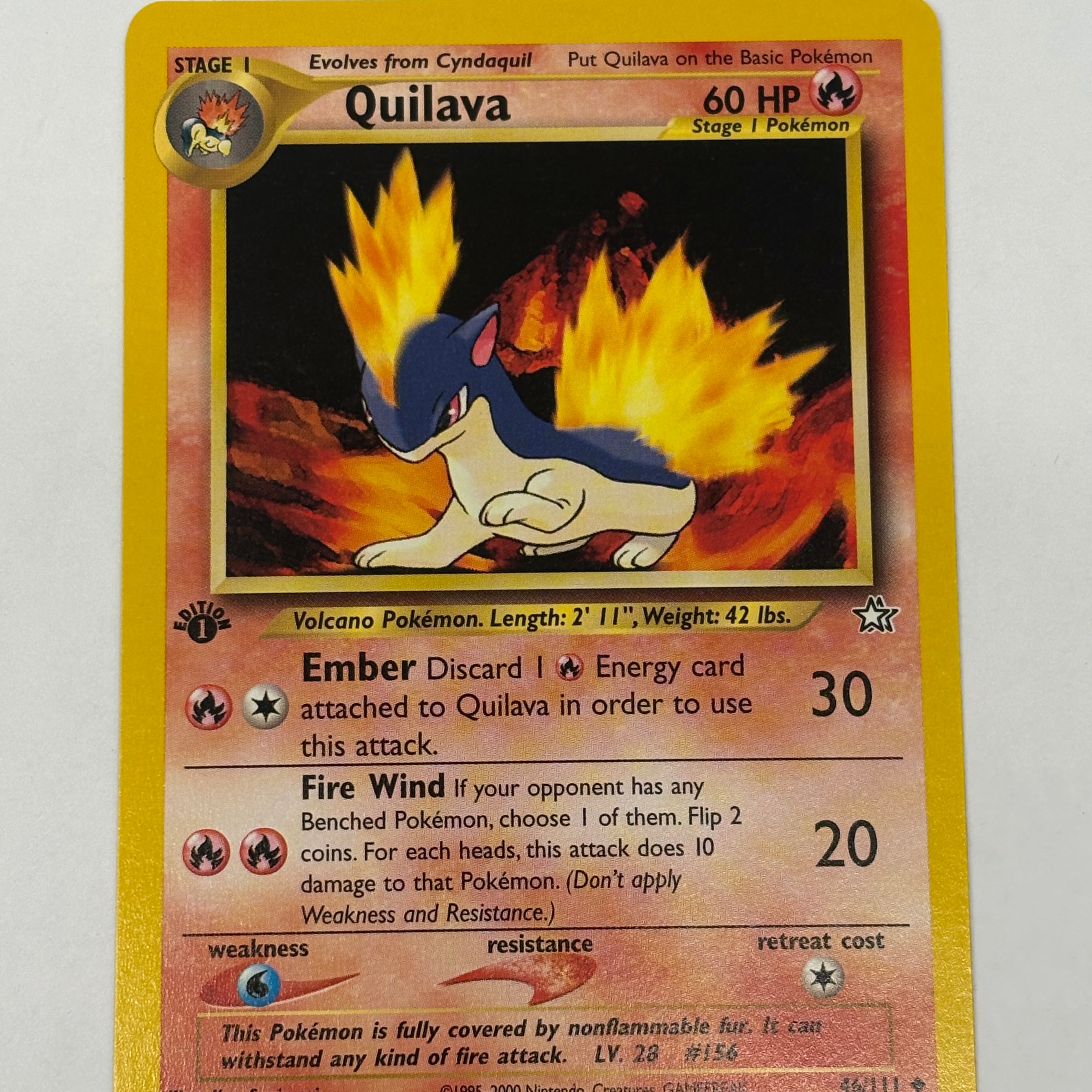 Pokémon TCG - Neo Genesis 1st Edition Quilava 46/111 NM