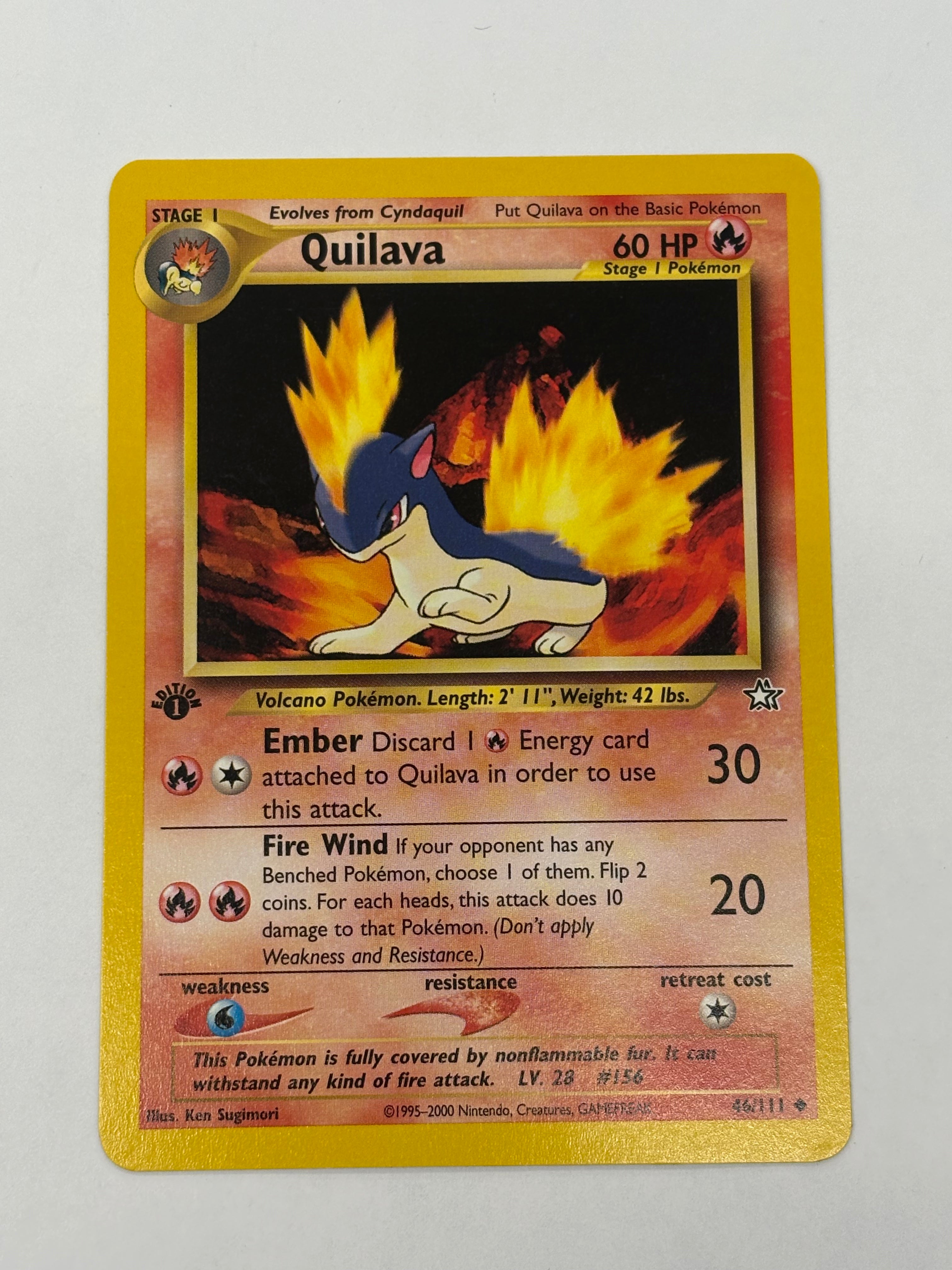 Pokémon TCG - Neo Genesis 1st Edition Quilava 46/111 NM