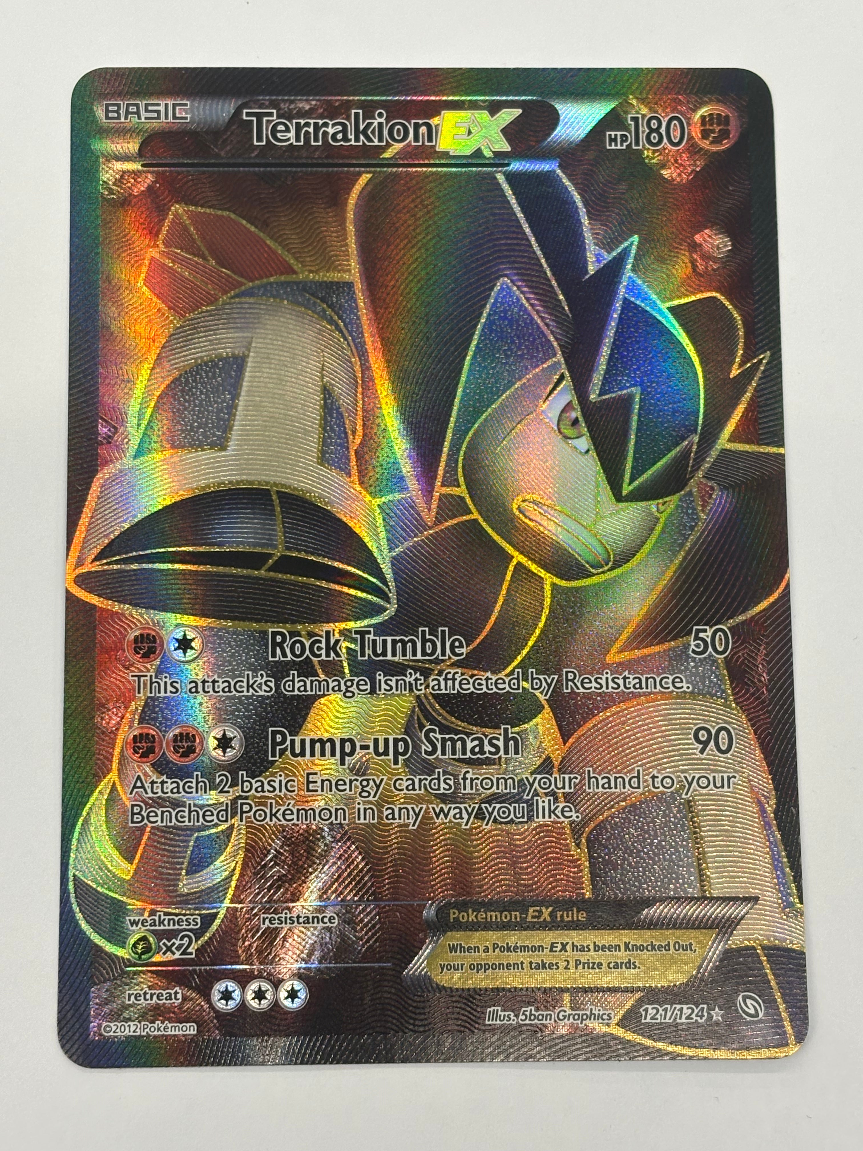 Pokémon TCG - Dragons Exalted Terrakion EX 121/124 NM
