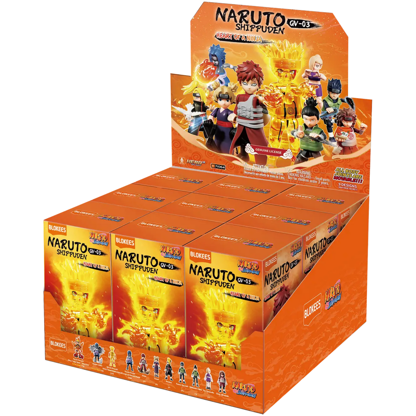 Blokees Naruto Shippuden GV-03 Heart of the Ninja Action Figures