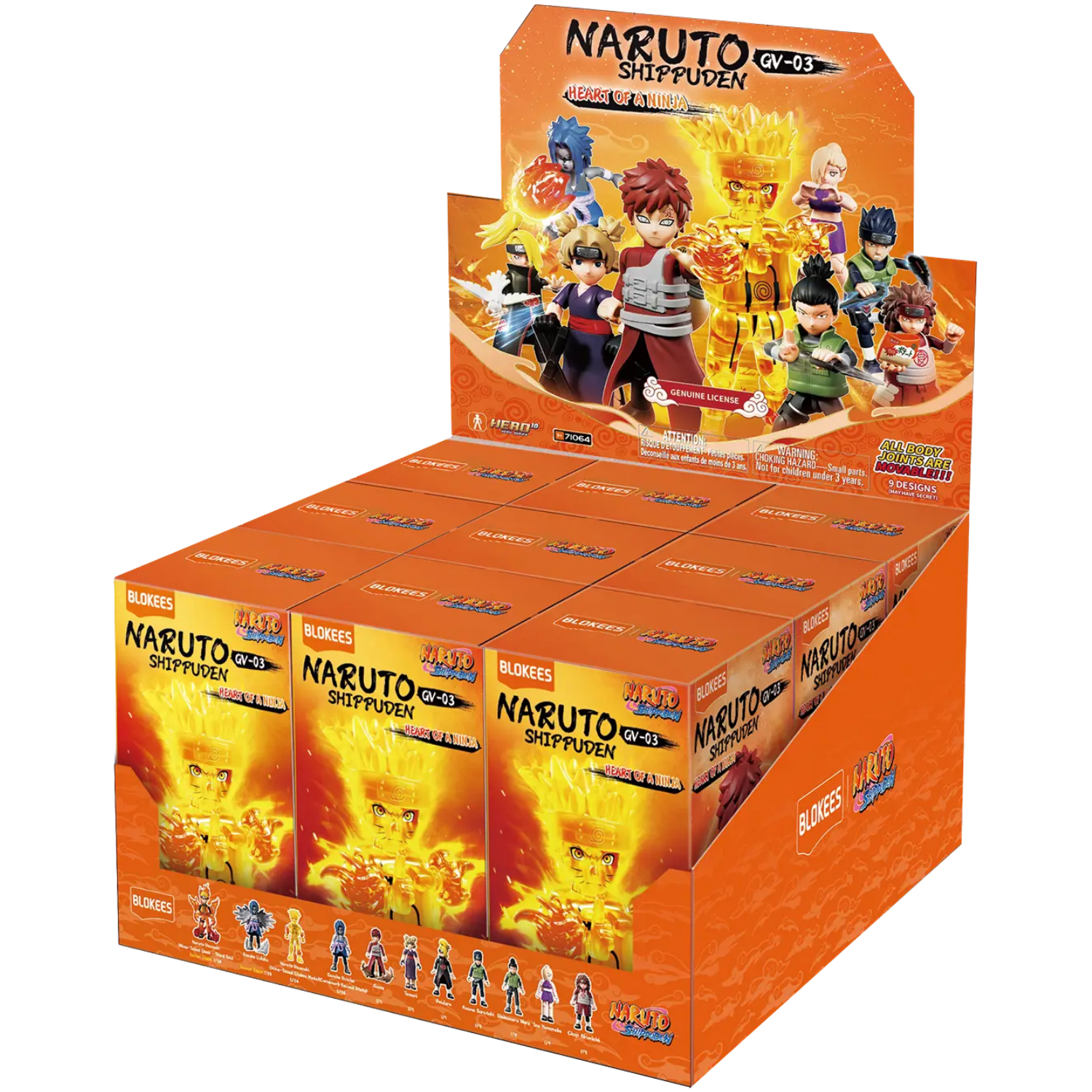 Blokees Naruto Shippuden GV-03 Heart of the Ninja Action Figures