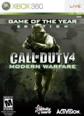 XBOX 360 Call of Duty 4 Modern Warfare Game of the Year Edition Video Game