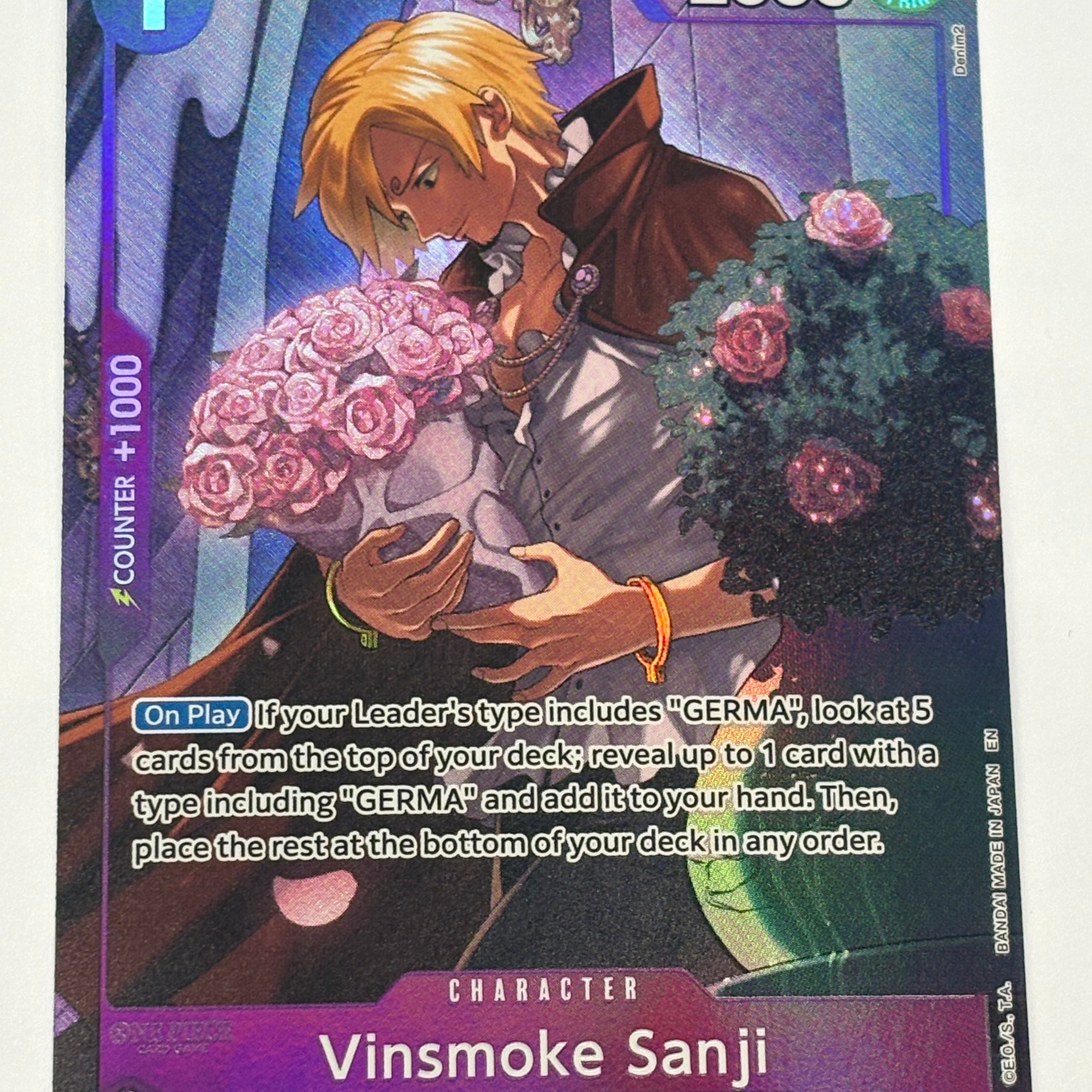 One Piece TCG - Legacy of the Master OP-12 Vinsmoke Sanji (Alternate Art) OP10-63 LP