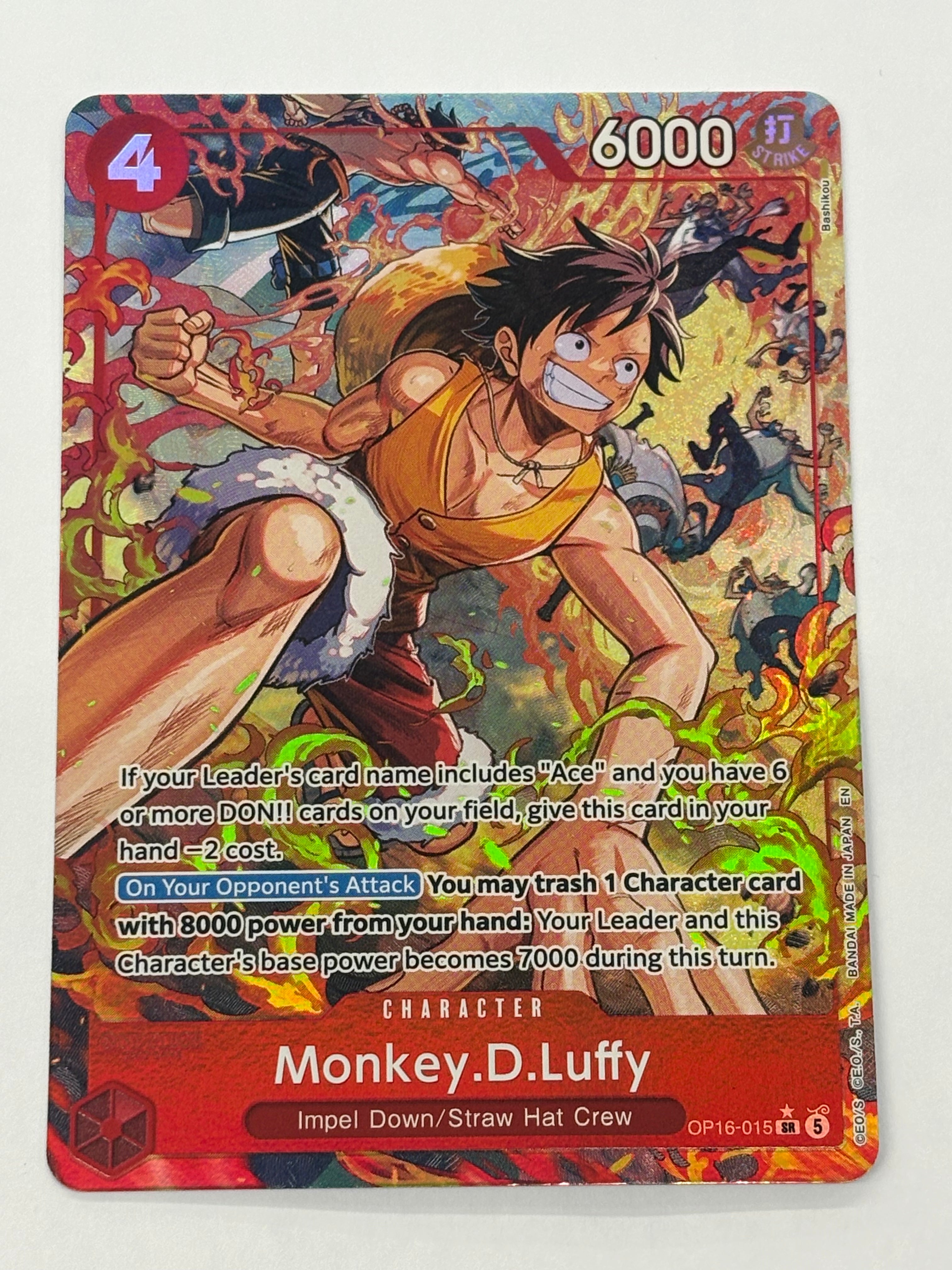 One Piece TCG - The Time of Battle OP-16 Monkey.D.Luffy (Alternate Art) OP16-015 NM