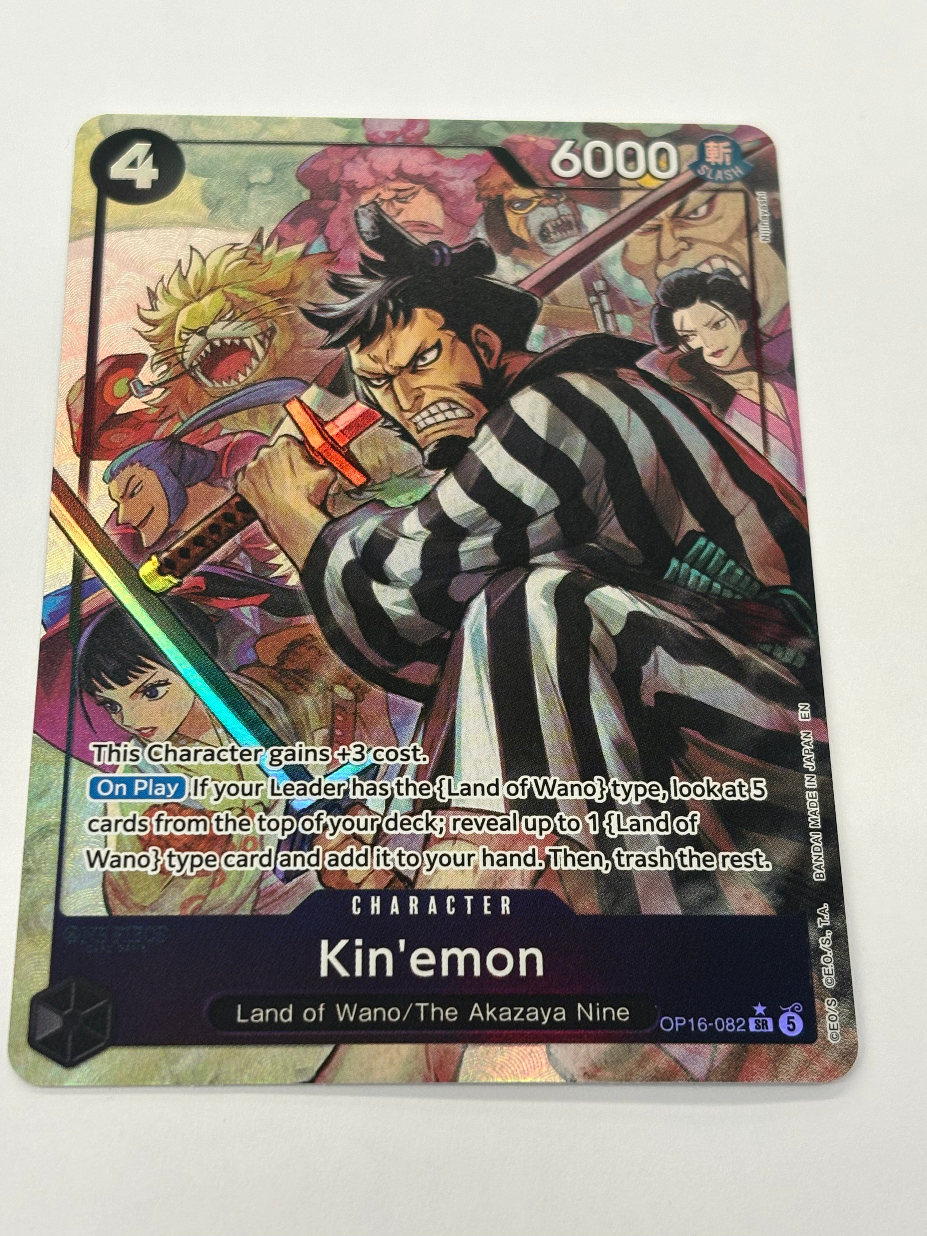 One Piece TCG - The Time of Battle OP-16 Kin’emon (Alternate Art) OP16-082 NM