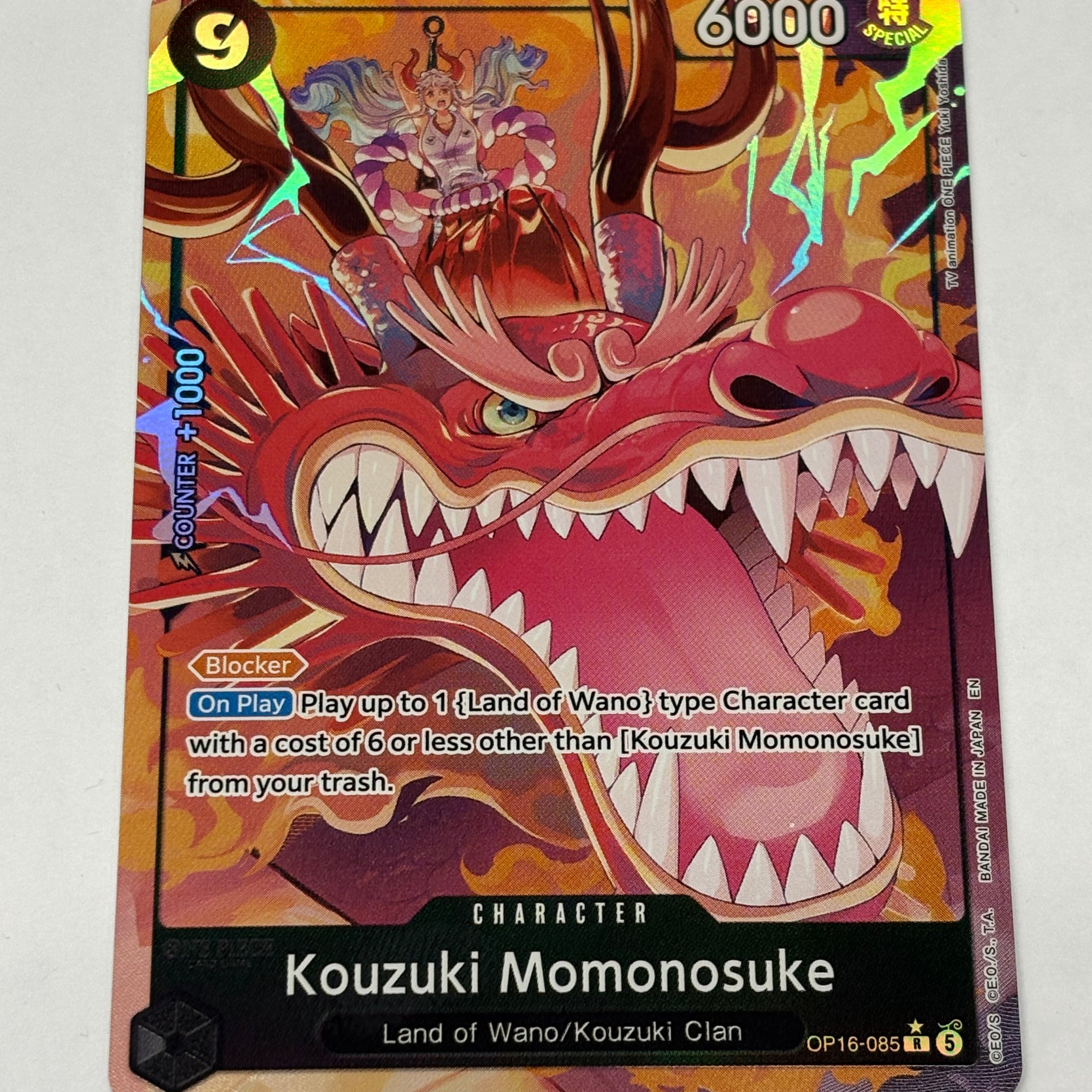 One Piece TCG - The Time of Battle OP-16 Kouzuki Momonosuke (Alternate Art) OP16-085 NM