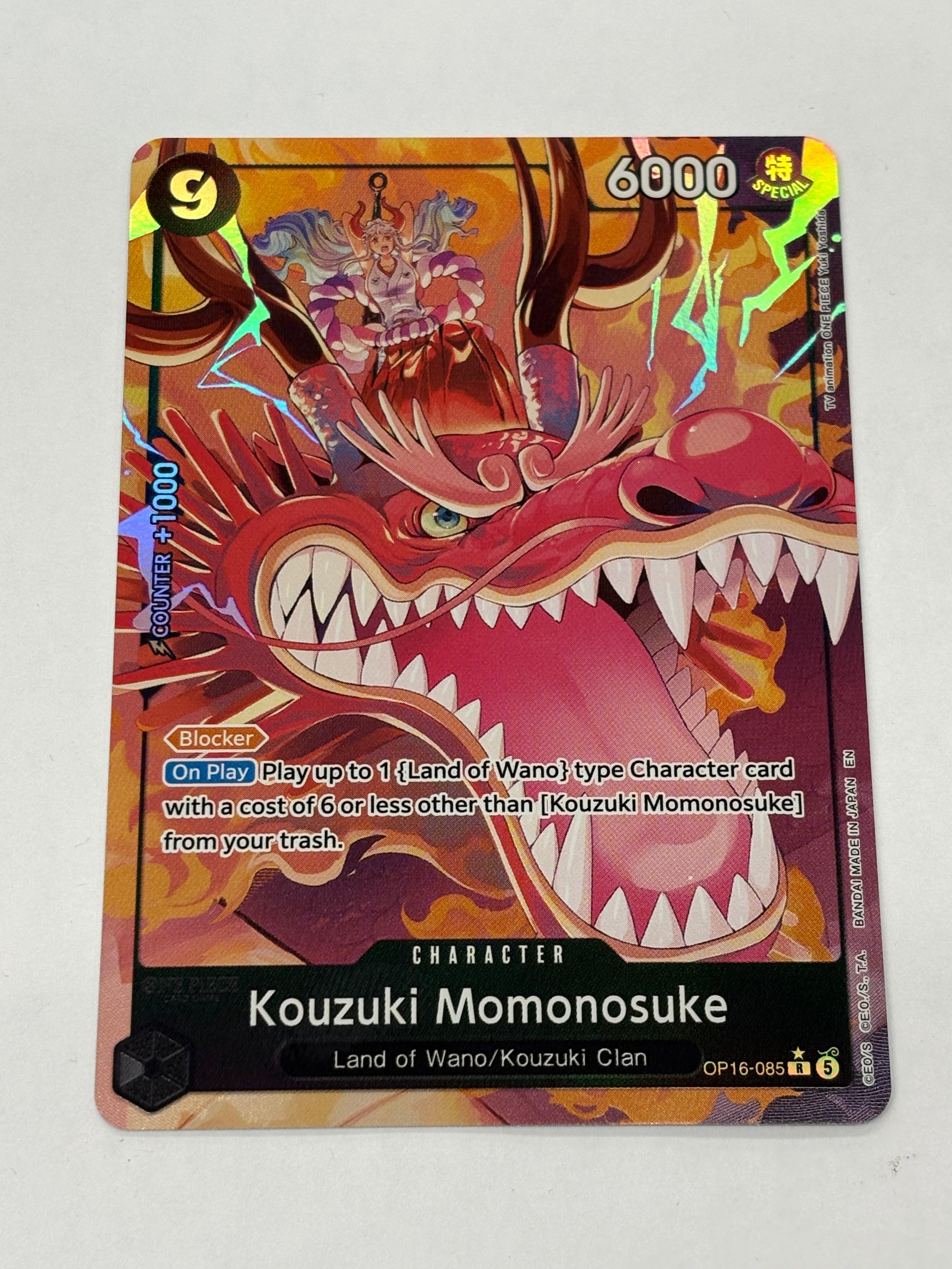 One Piece TCG - The Time of Battle OP-16 Kouzuki Momonosuke (Alternate Art) OP16-085 NM