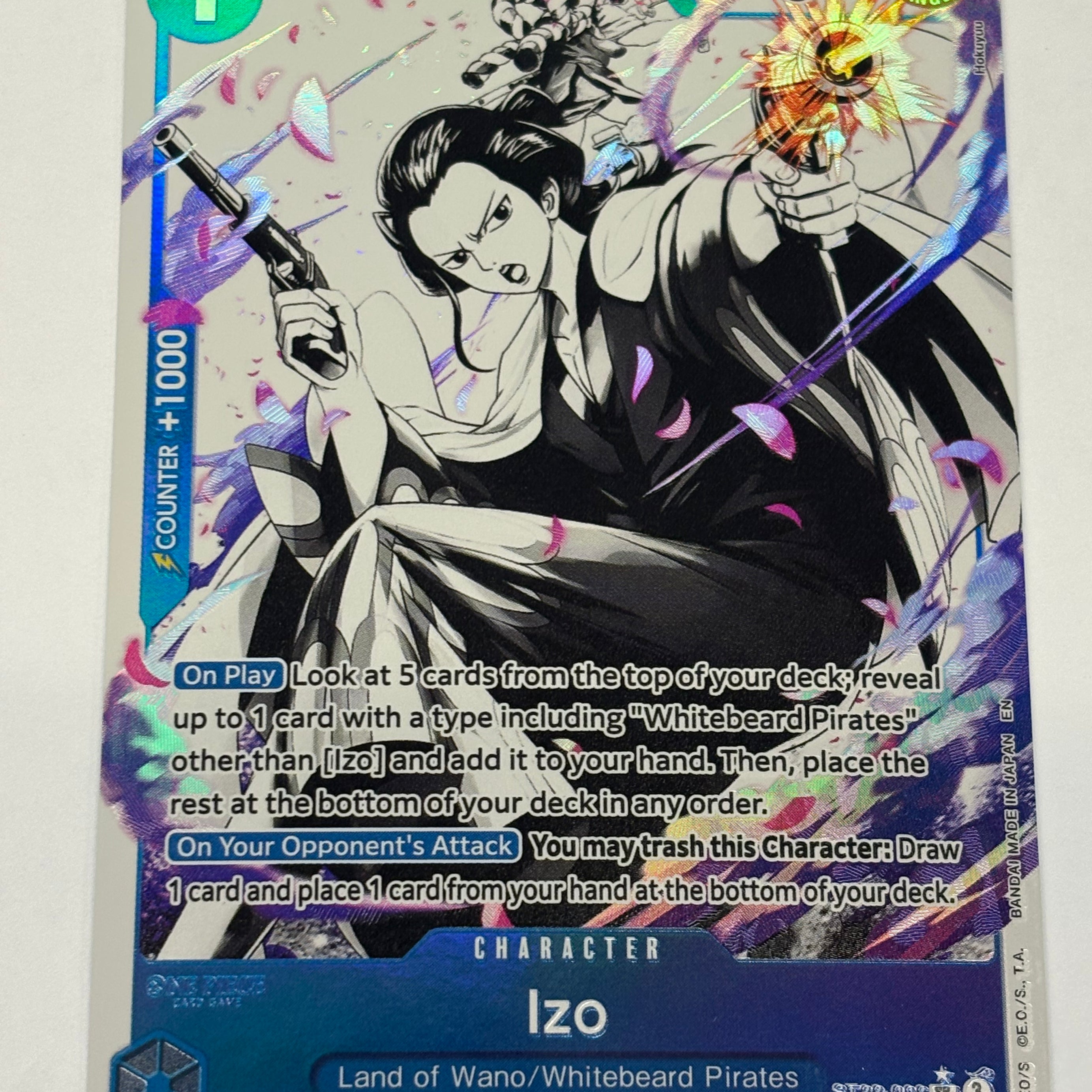 One Piece TCG - Starter Deck 22: Ace & Newgate ST-22 Izo (Parallel) ST22-002 NM