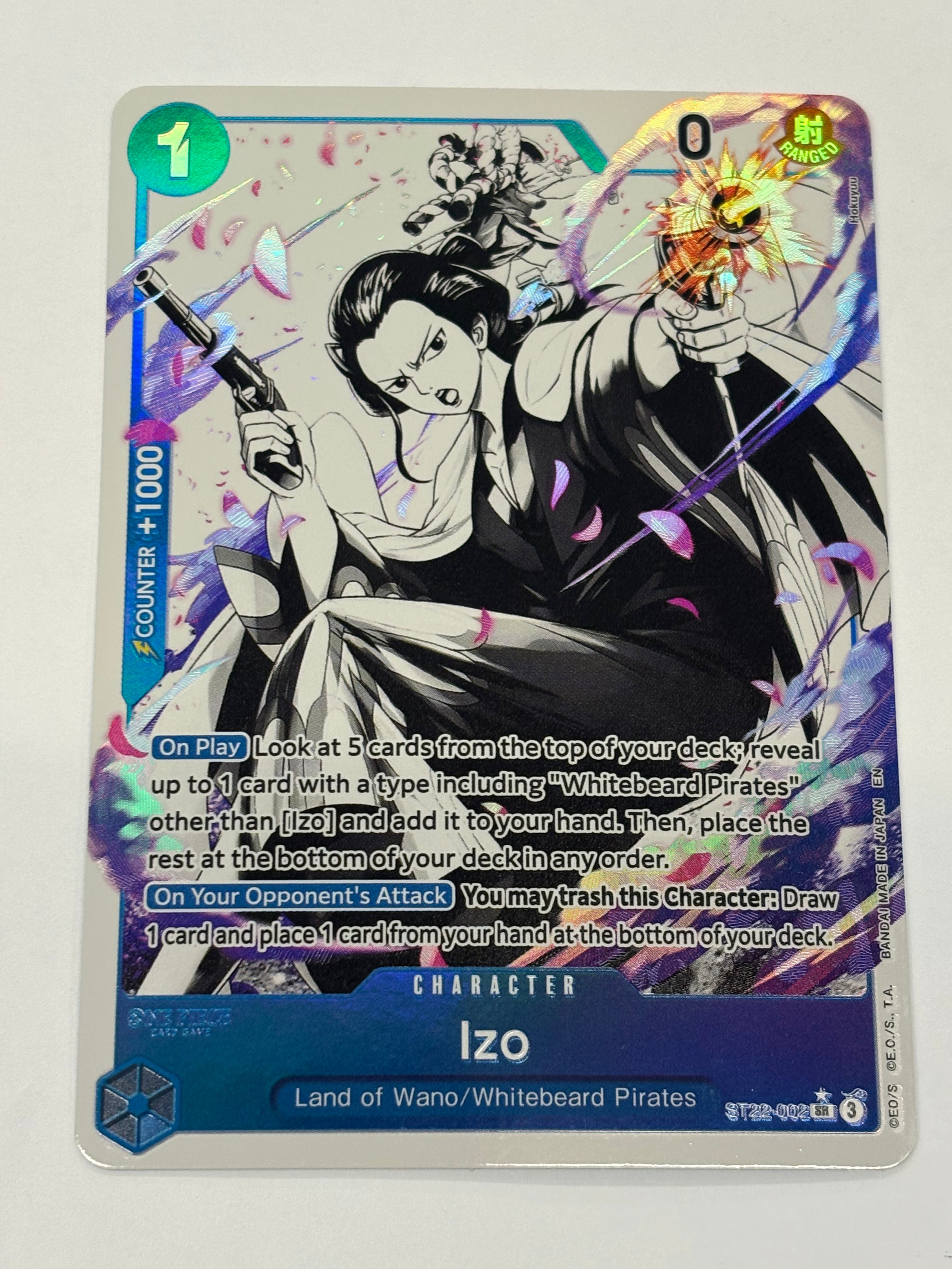 One Piece TCG - Starter Deck 22: Ace & Newgate ST-22 Izo (Parallel) ST22-002 NM
