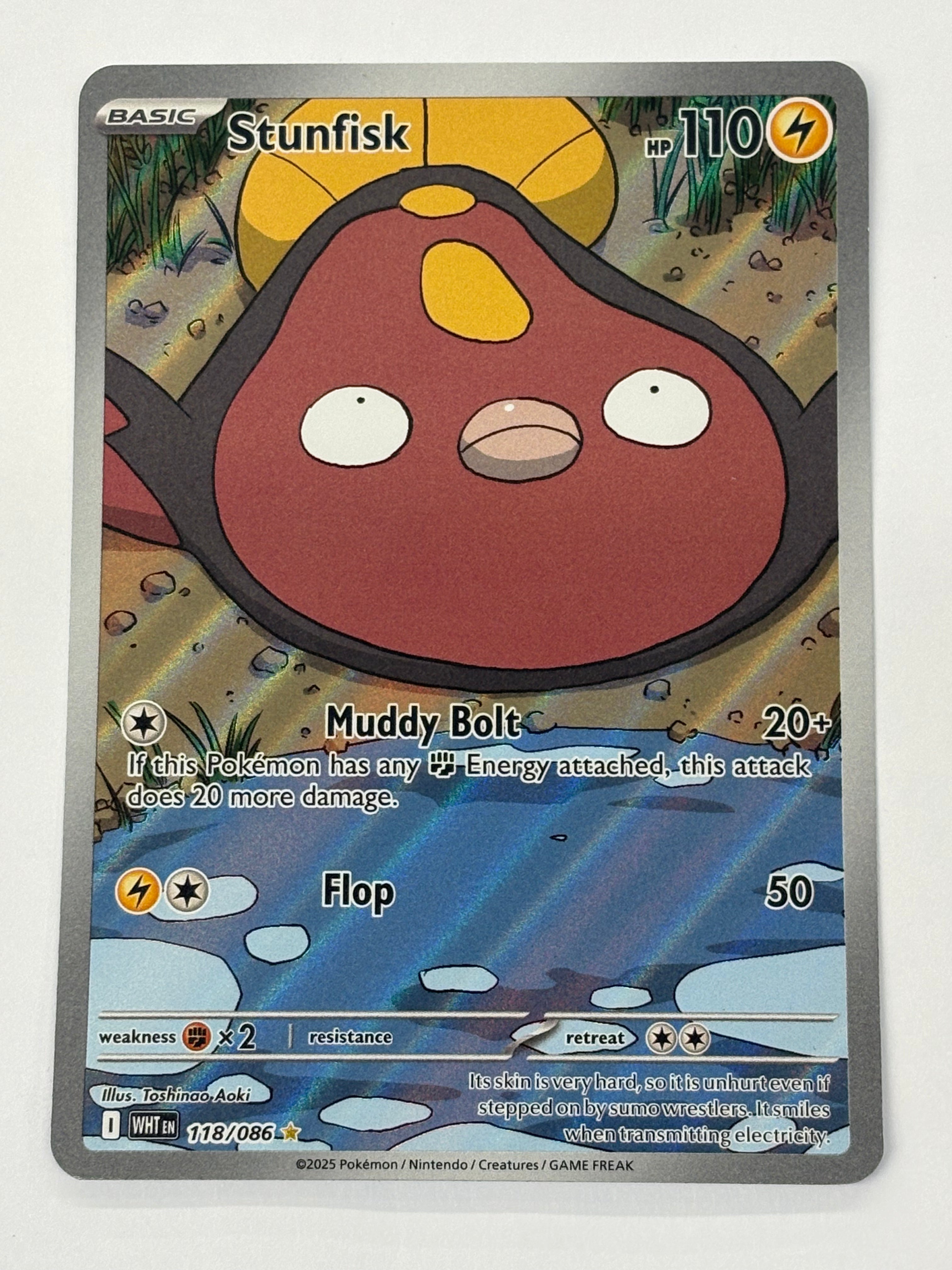 Pokémon TCG - White Flare Stunfisk 118/086 NM