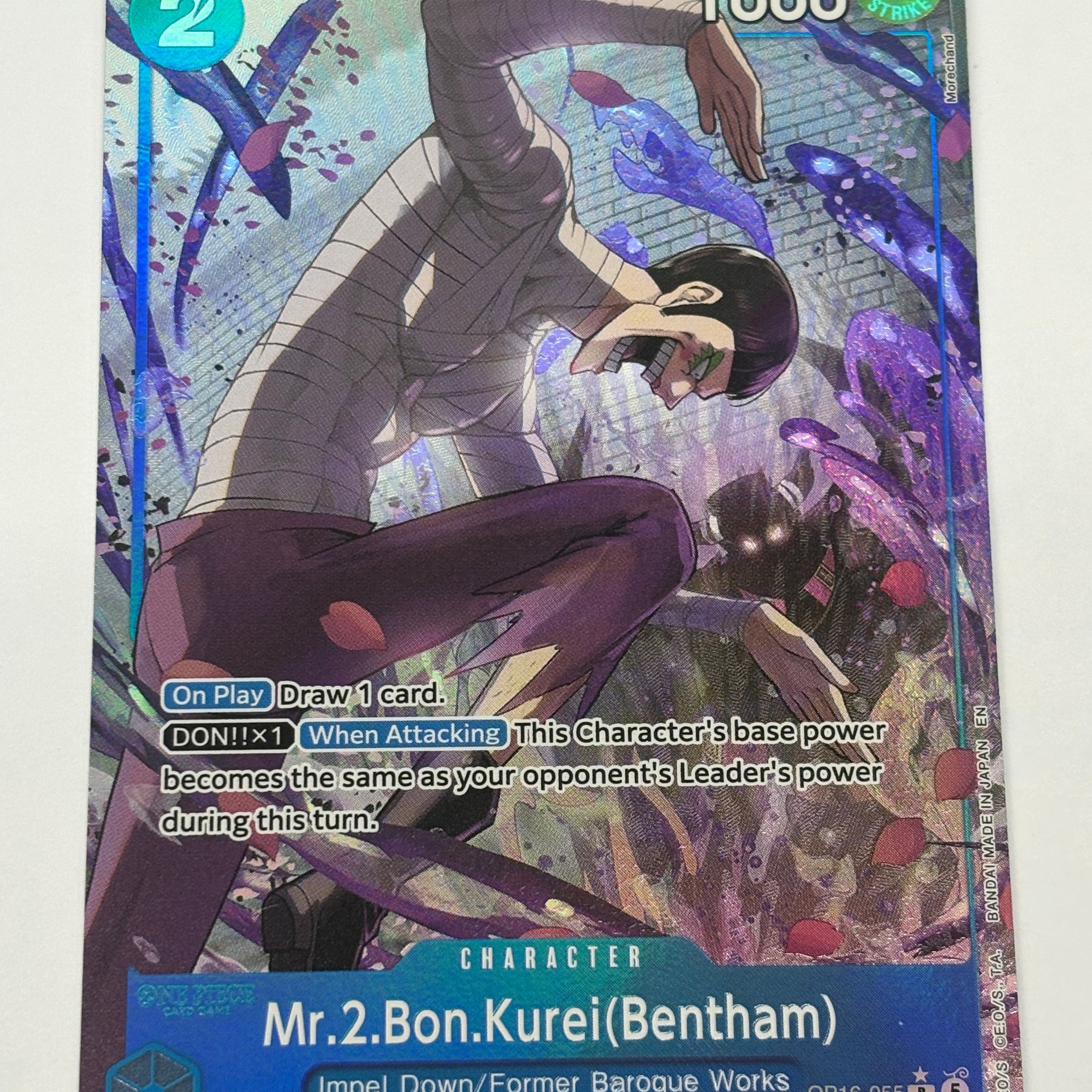 One Piece TCG - The Time of Battle OP-16 Mr.2.Bon.Kurei (Bentham) OP16-118 NM