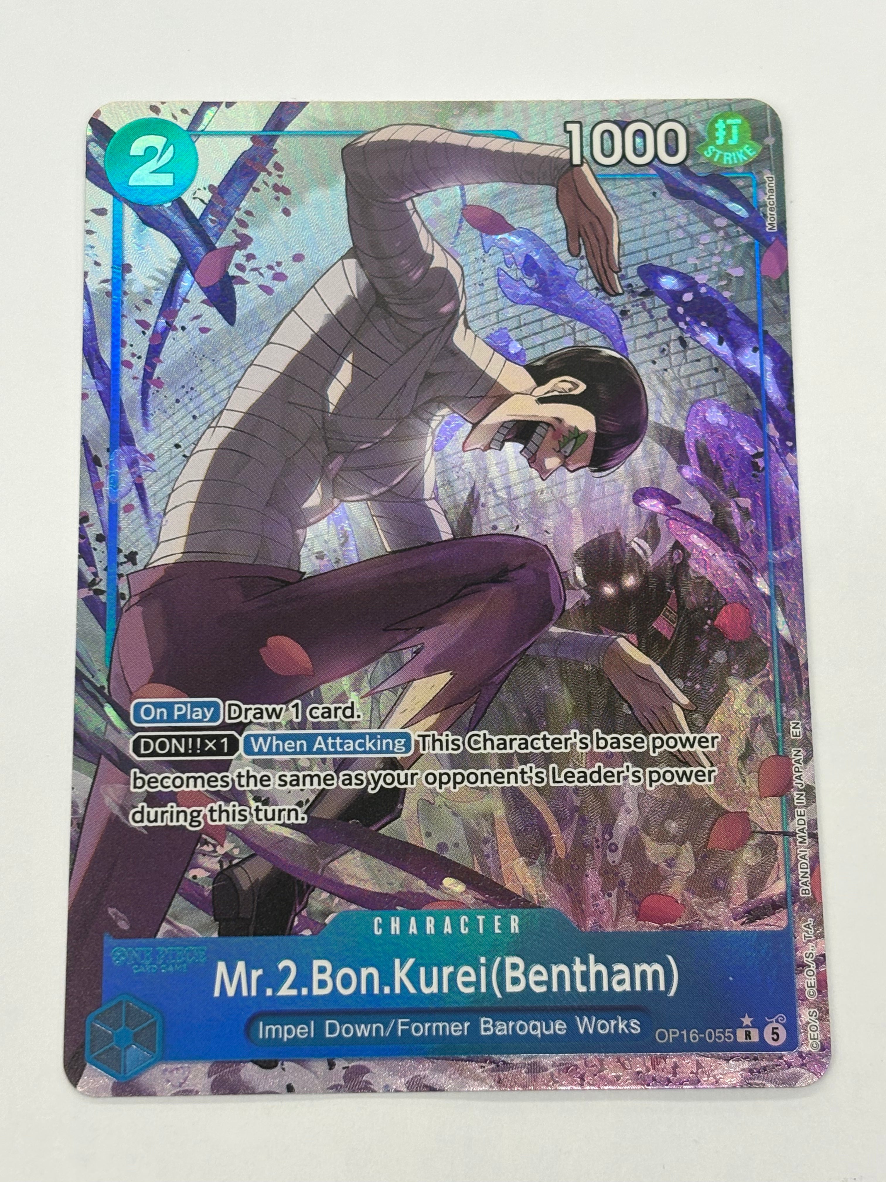 One Piece TCG - The Time of Battle OP-16 Mr.2.Bon.Kurei (Bentham) OP16-118 NM