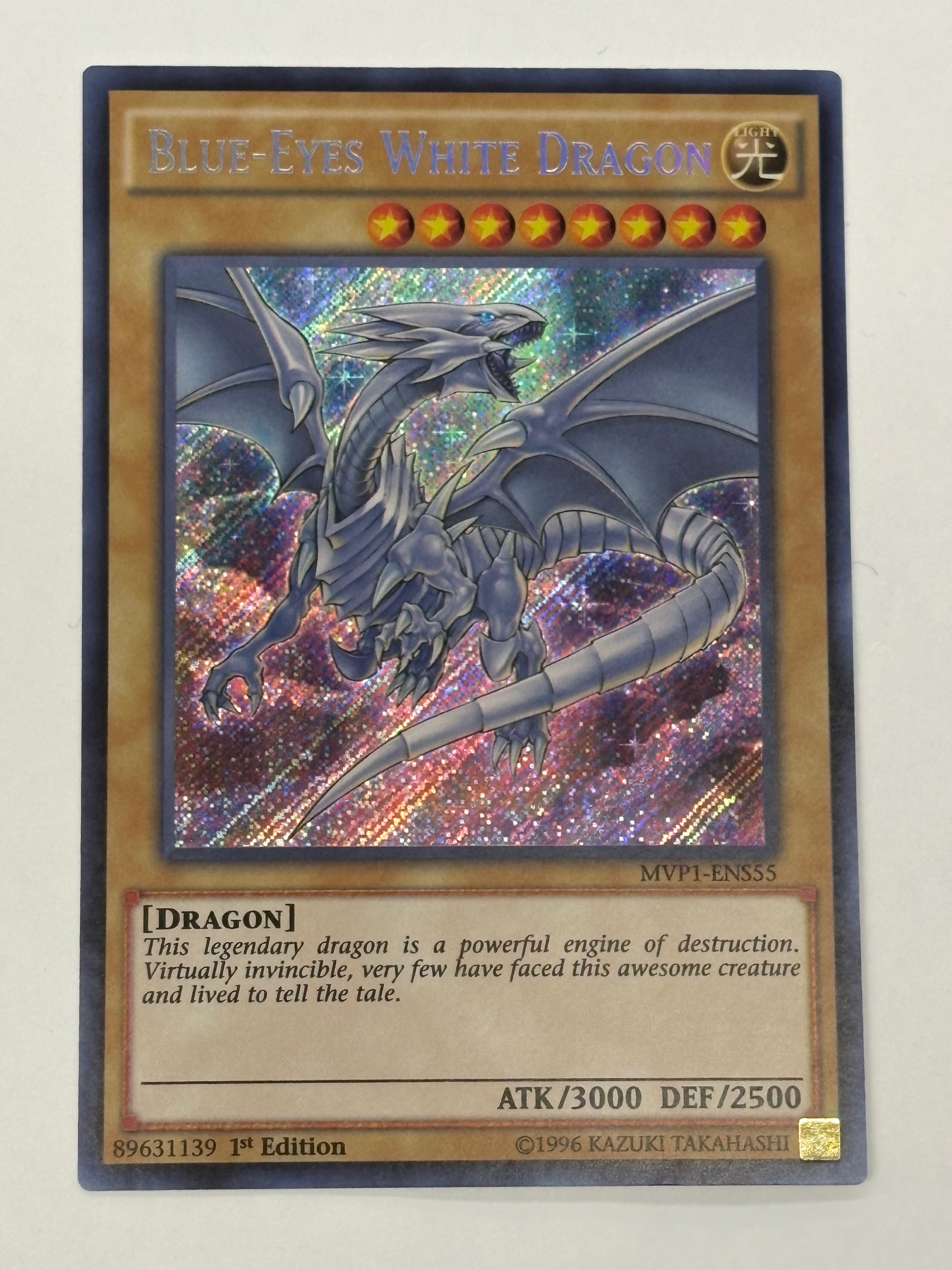 Yu-Gi-Oh! TCG - The Dark Side of Dimensions Movie Pack: Secret Edition Blue-Eyes White Dragon MVP1-ENS55 Secret Rare NM